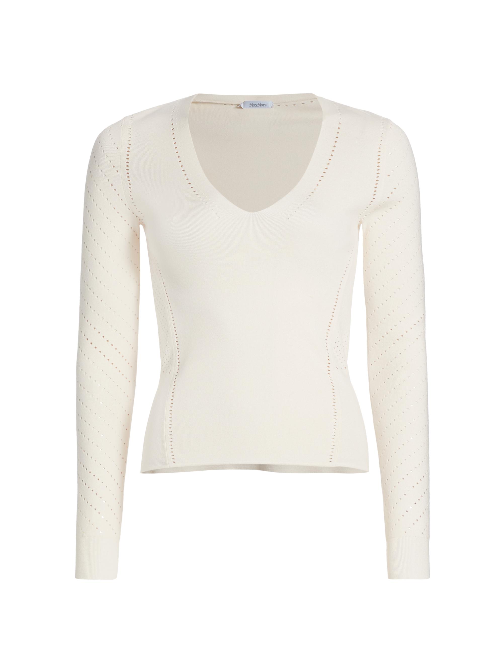 Max Mara Women's Nadar V-Neck Sweater - Vanilla