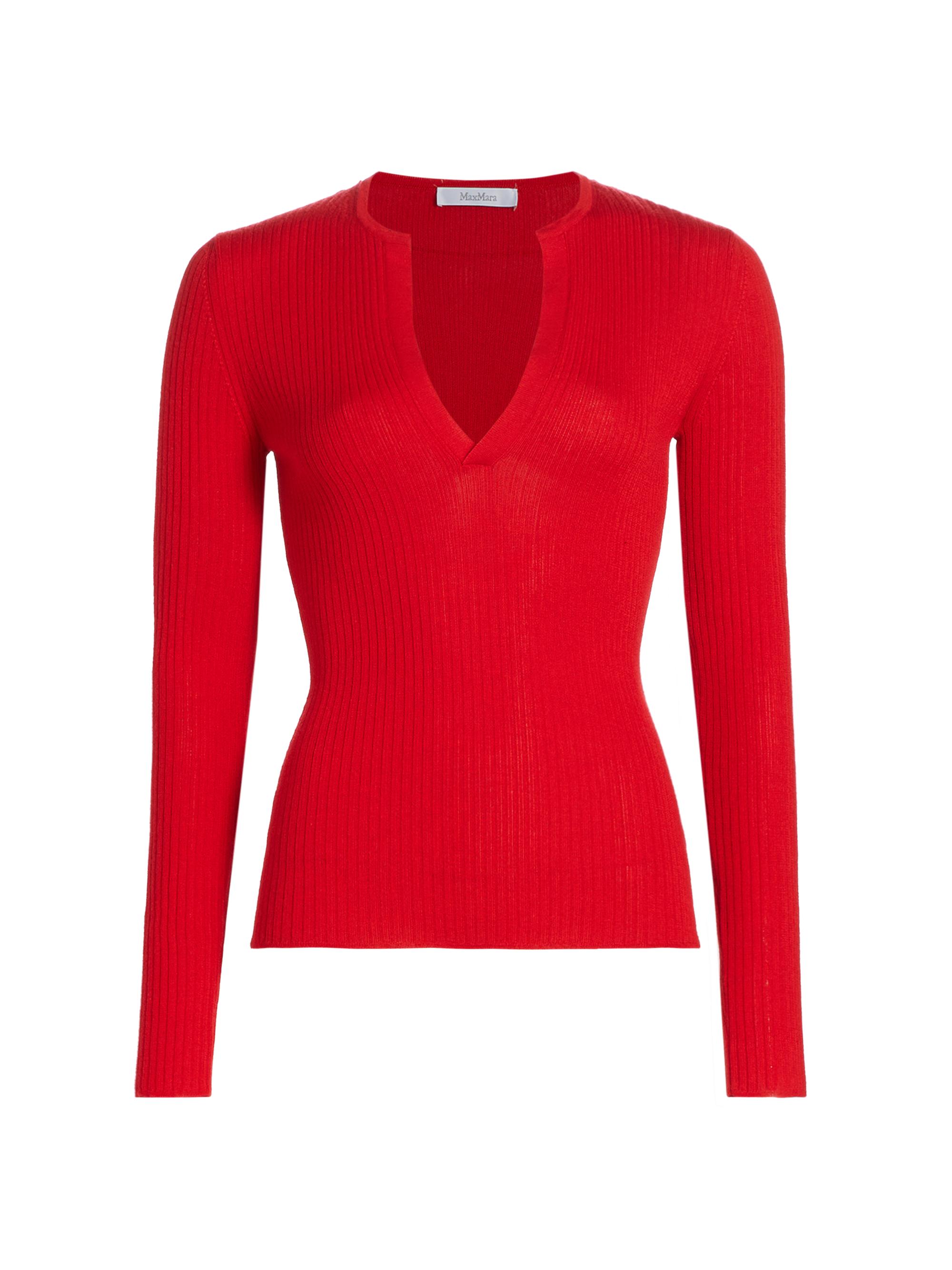Max Mara Women's Urlo Silk & Cashmere-Blend Sweater - Red