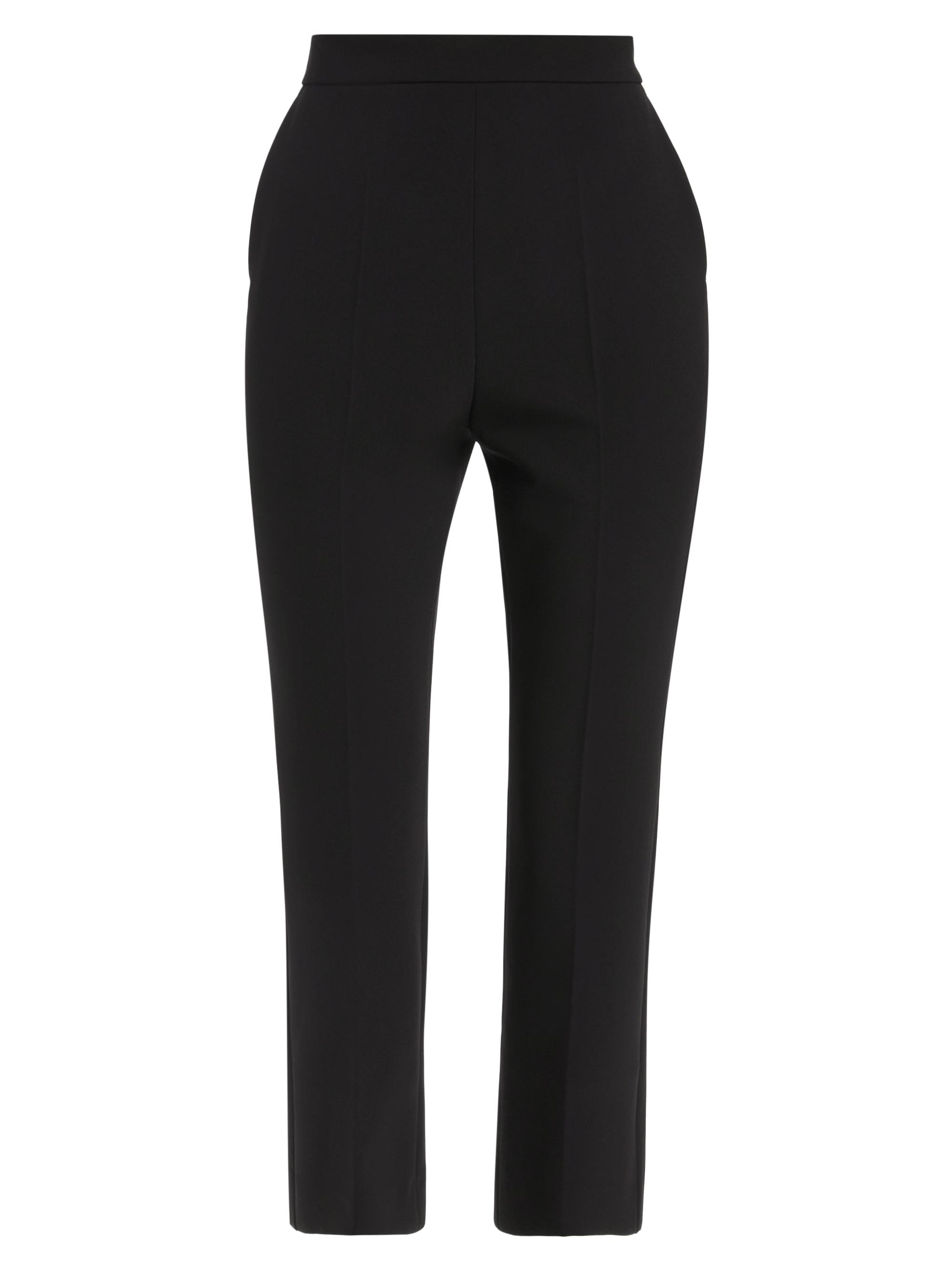 Max Mara Women's Parata High-Rise Crop Trousers - Black