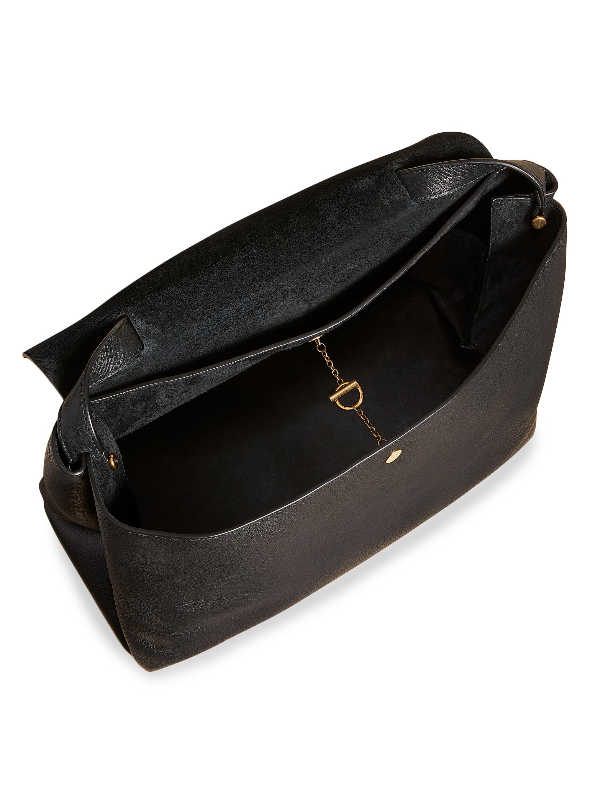 Khaite Lia Large Pebbled Leather Top Handle Bag Saks Fifth Avenue