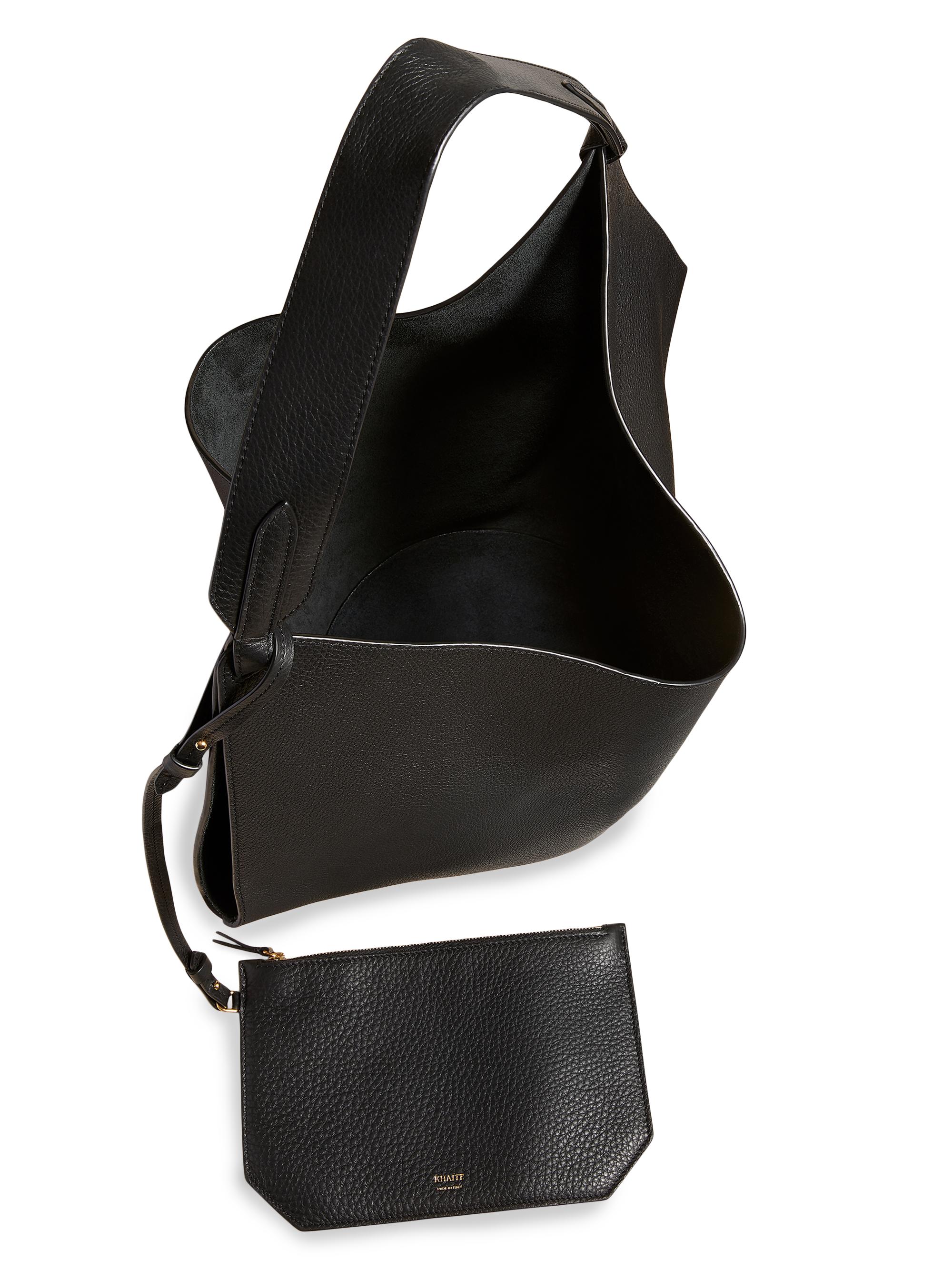 Khaite Medium Lotus Pebbled Leather Tote Bag | Saks Fifth Avenue