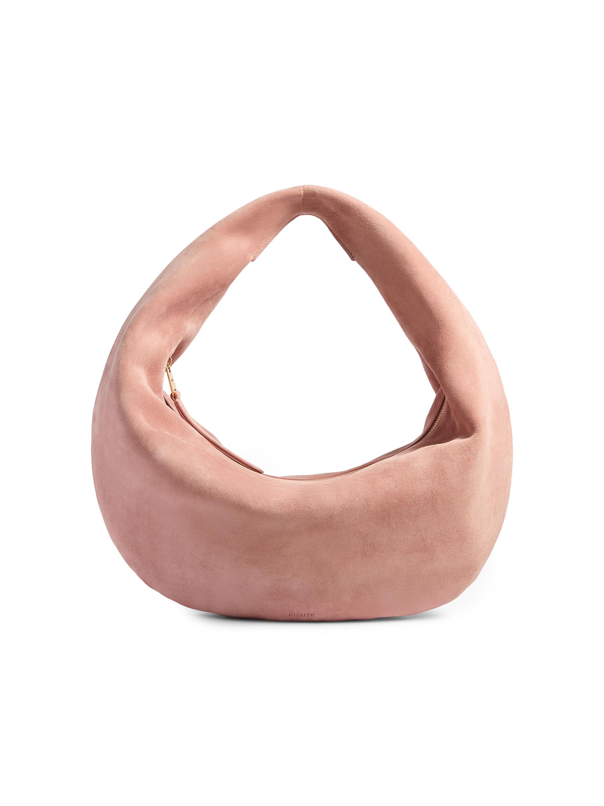 Khaite Women's  Olivia Suede Hobo Bag - Dusty Pink