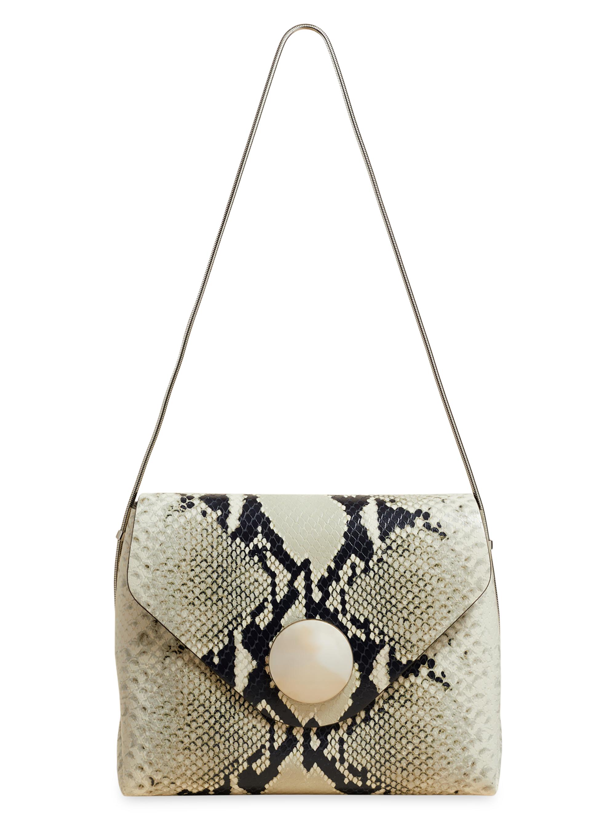 Khaite Women's Bobbi Embossed Leather Shoulder Bag - Natural