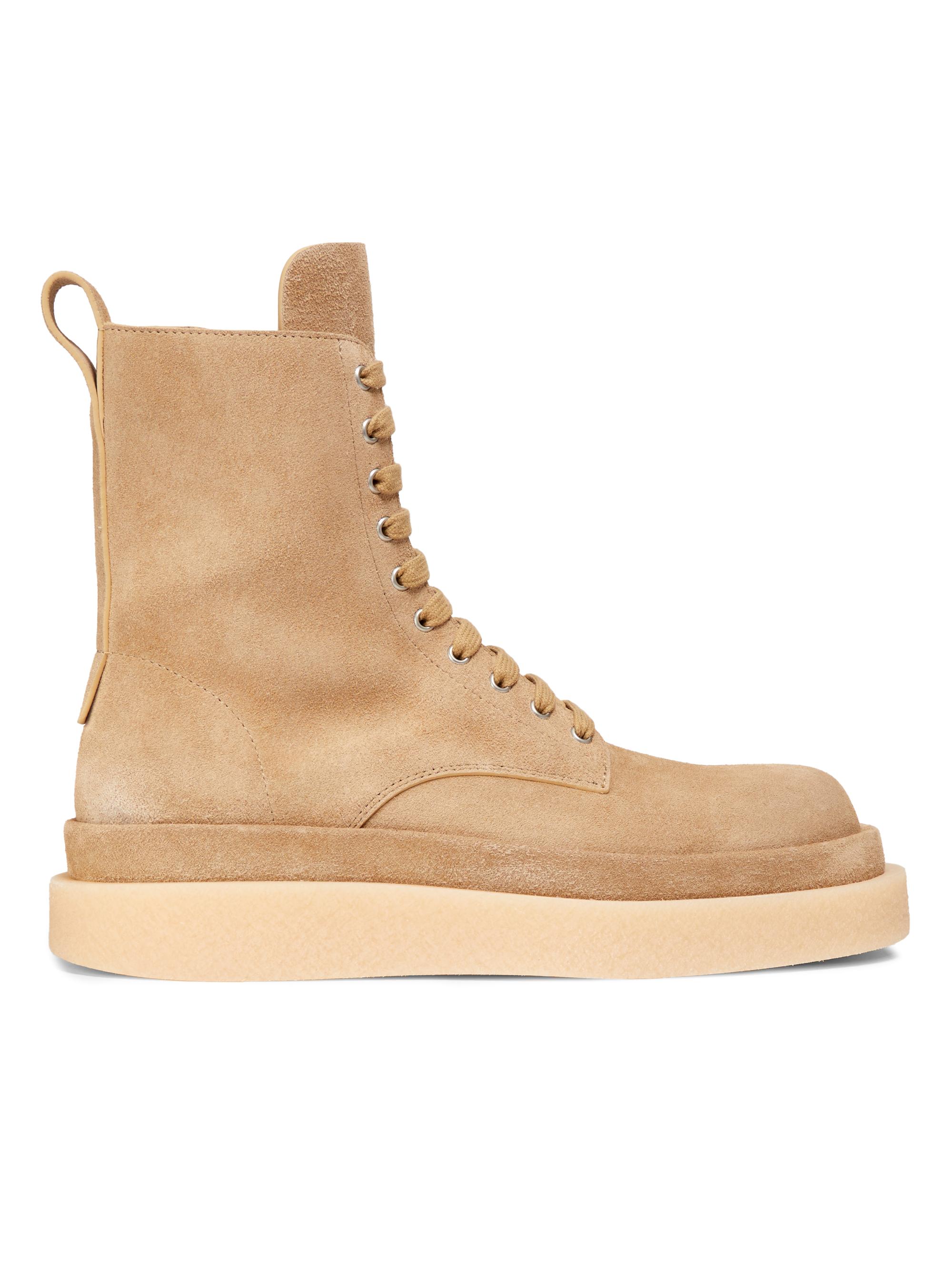 Jil Sander Men's Baja Leather Boots - Dark Sand