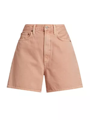 Kiton high-waisted silk bermuda shorts - Pink