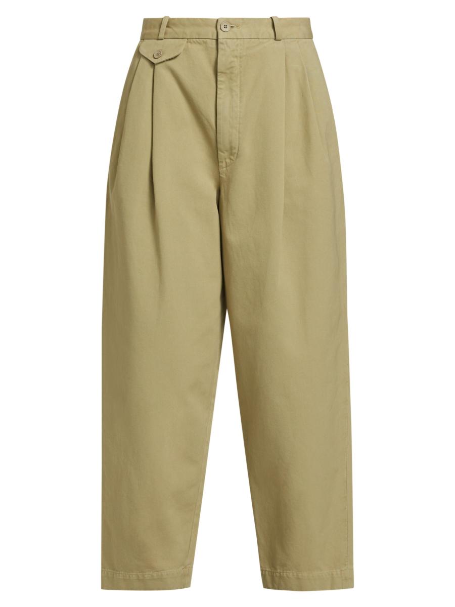 【BAON】Bekimo Pocket Peach Fuzz Banding Wide Cotton Pants Agolde Becker Cotton Twill Tapered Chinos | Saks Fifth Avenue