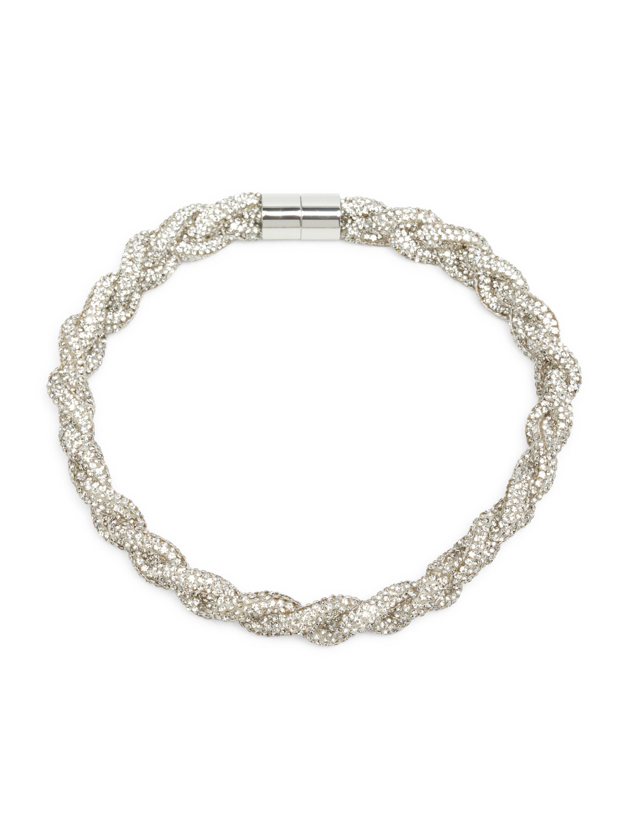 Isabel Marant Women's Ras du Cou Goldtone, Crystal & Cotton Choker Necklace - Silver