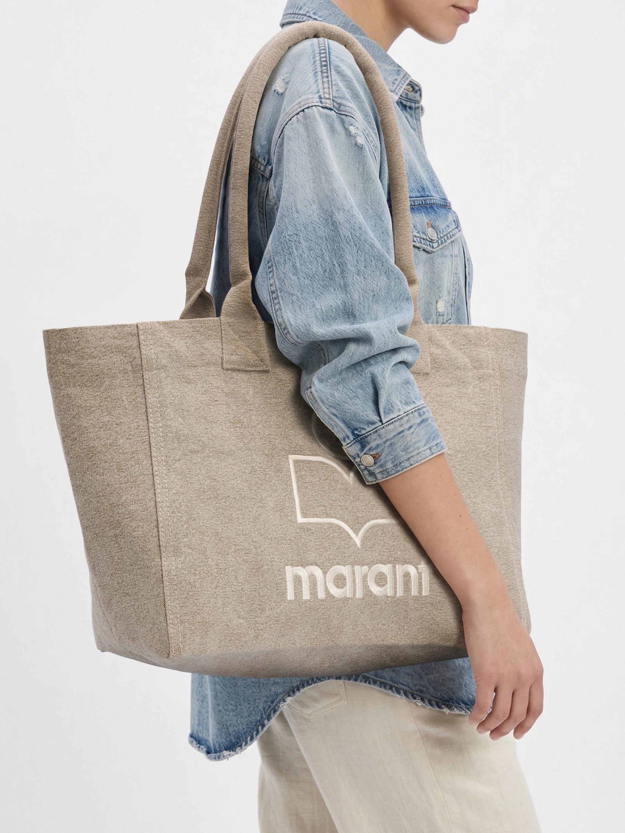 Isabel Marant Yenky Zipped Cotton Tote Bag | Saks Fifth Avenue
