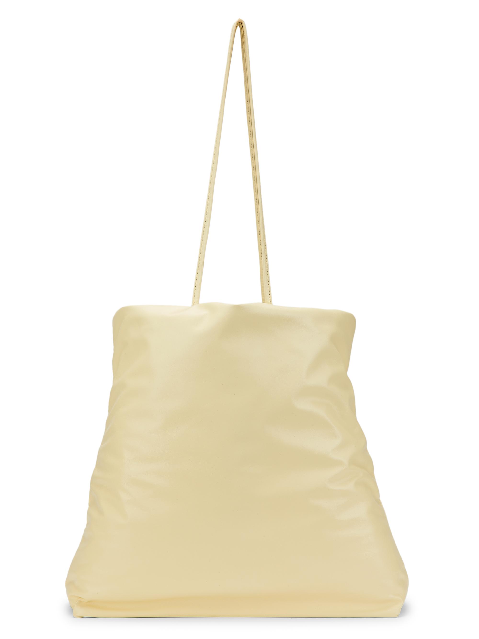 The Row Women's Pim Leather Tote Bag - Light Yellow Pld