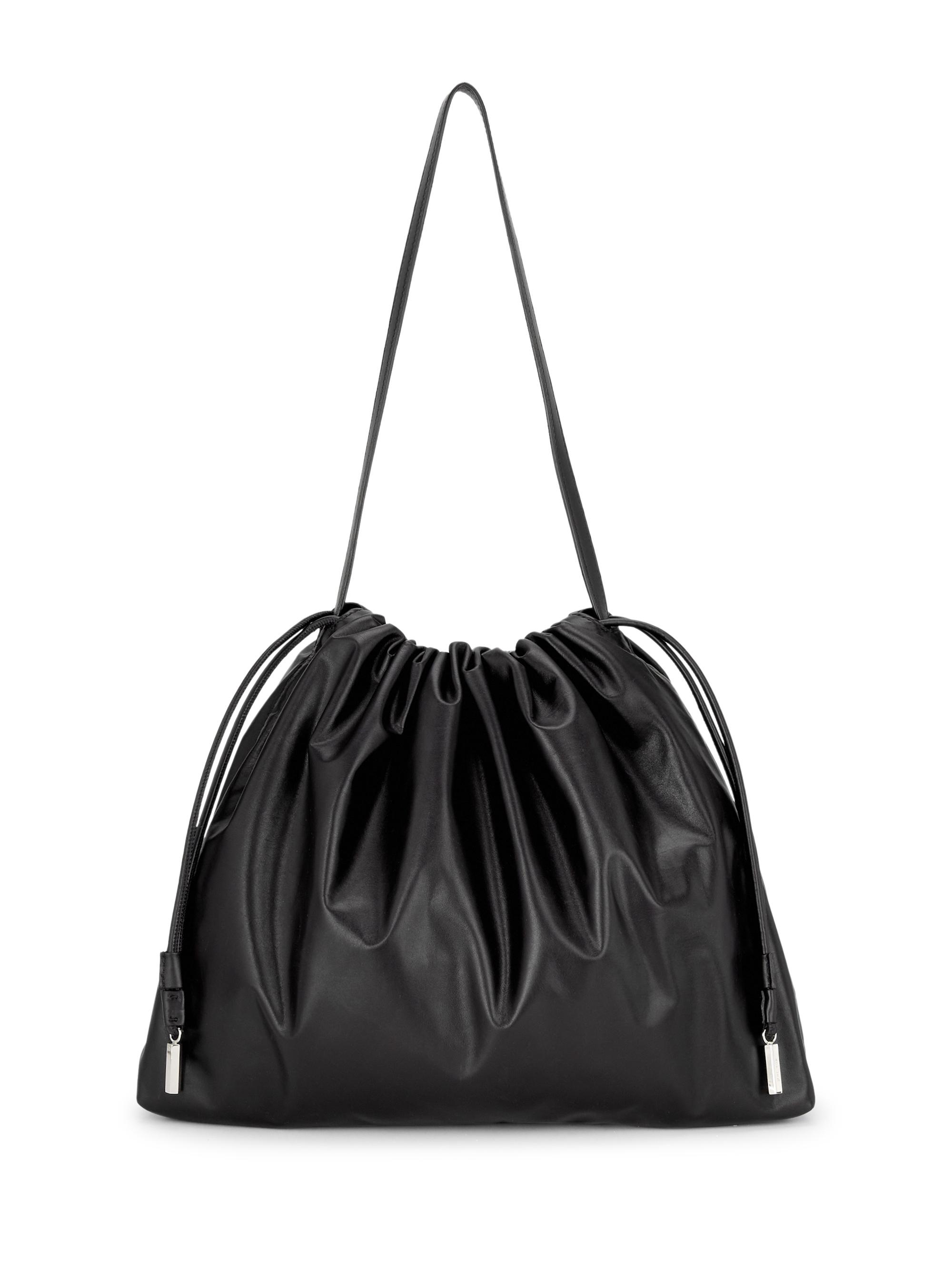 The Row Women's Angy Leather Hobo Bag - Black