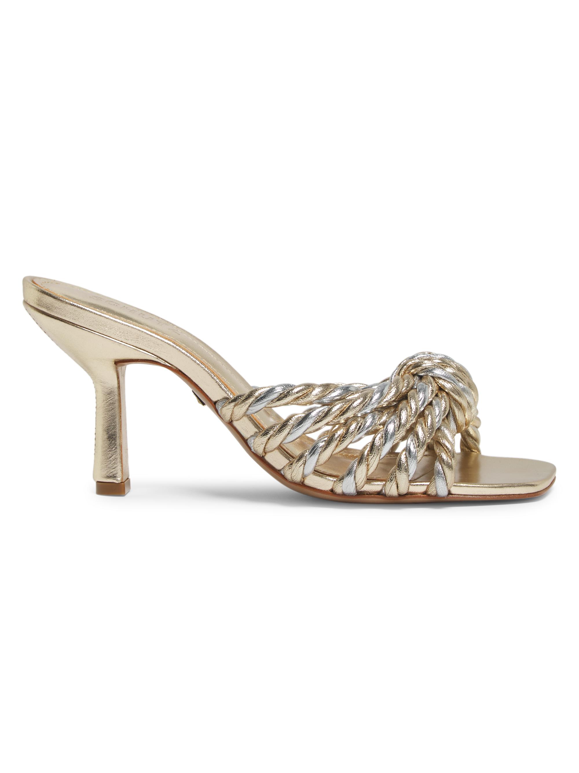 Schutz Women's Capri 90MM Sandals - Platina Prata