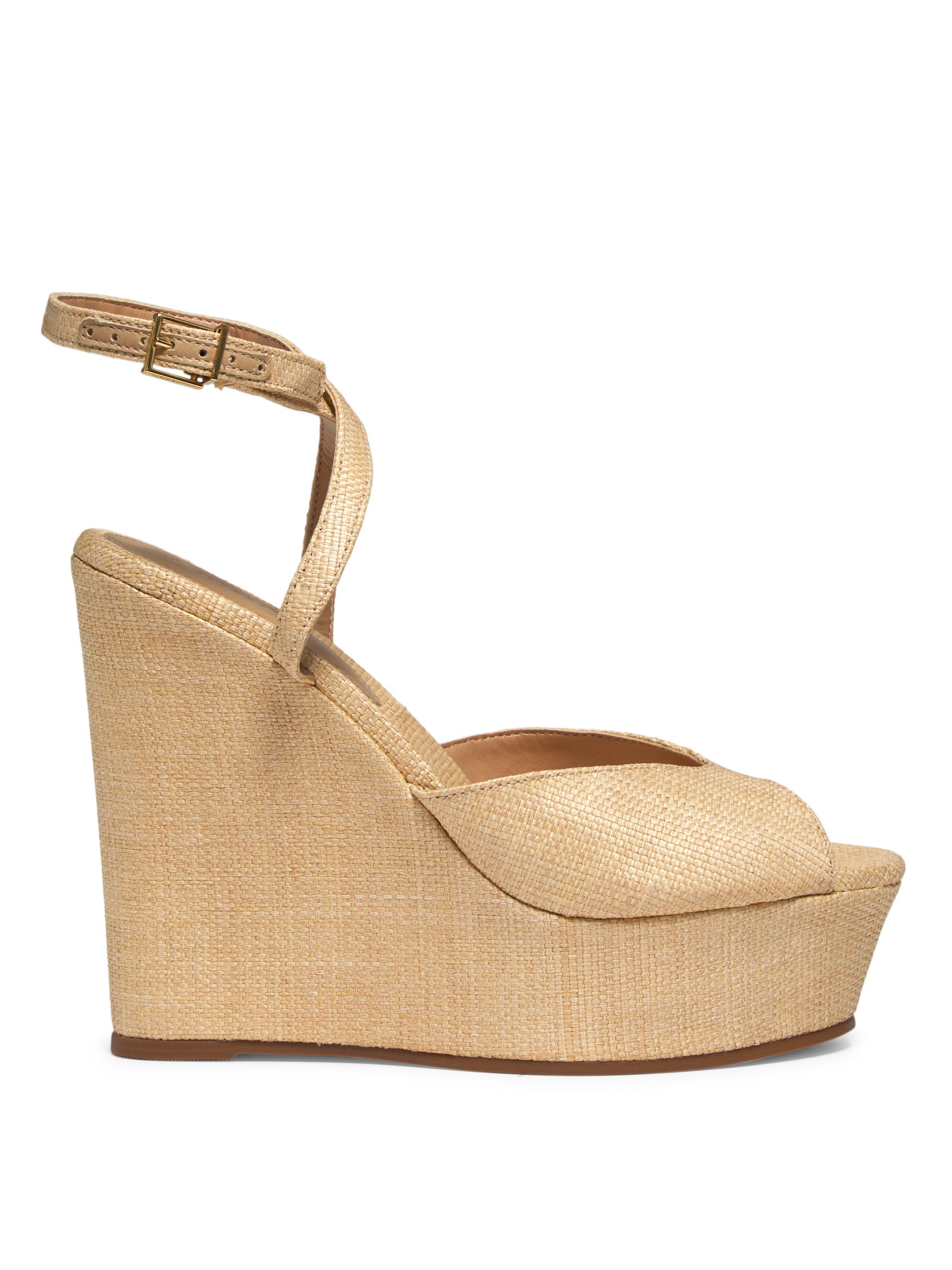 Schutz Women's Neith Straw Sandals - Areia Neutral
