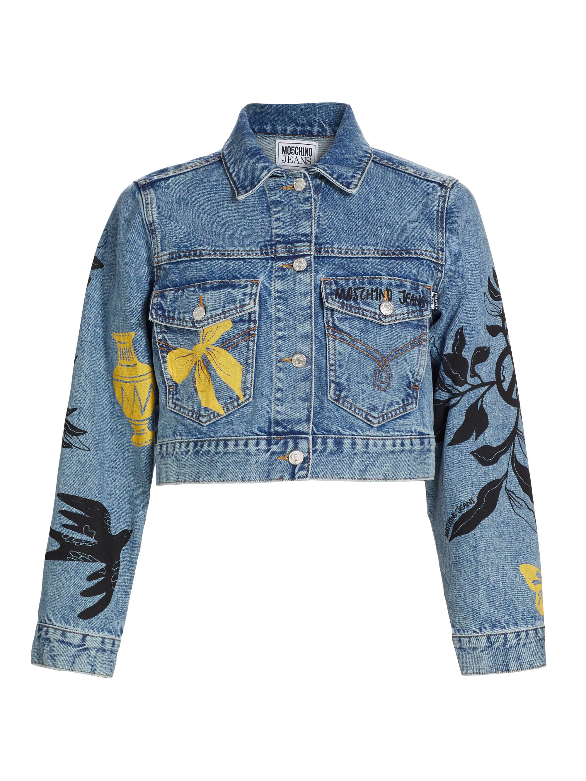 Shop Moschino Jeans Printed Denim Jacket | Saks Fifth Avenue
