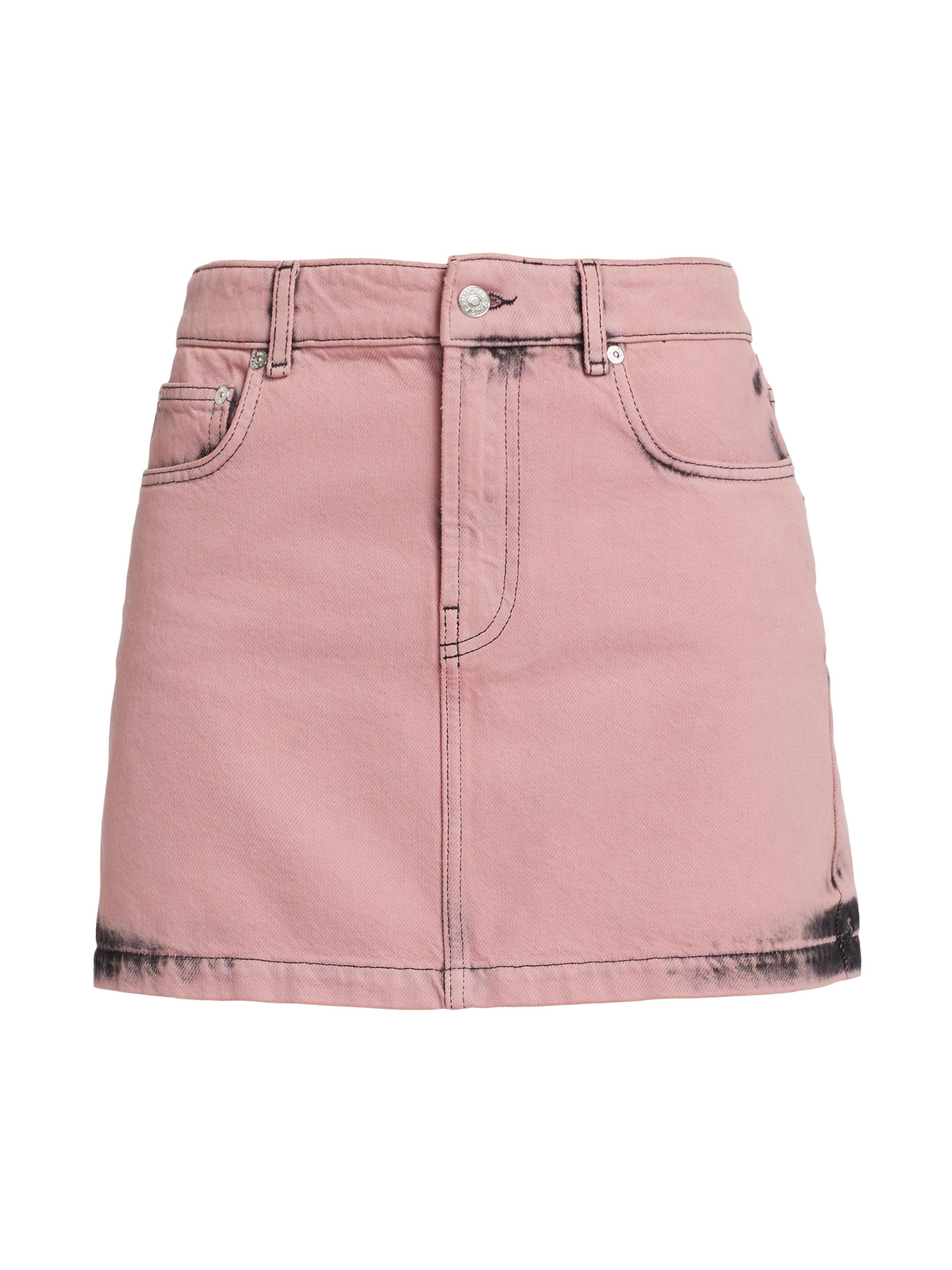 Moschino Jeans Women's Overdyed Twill Miniskirt - Multi Pink