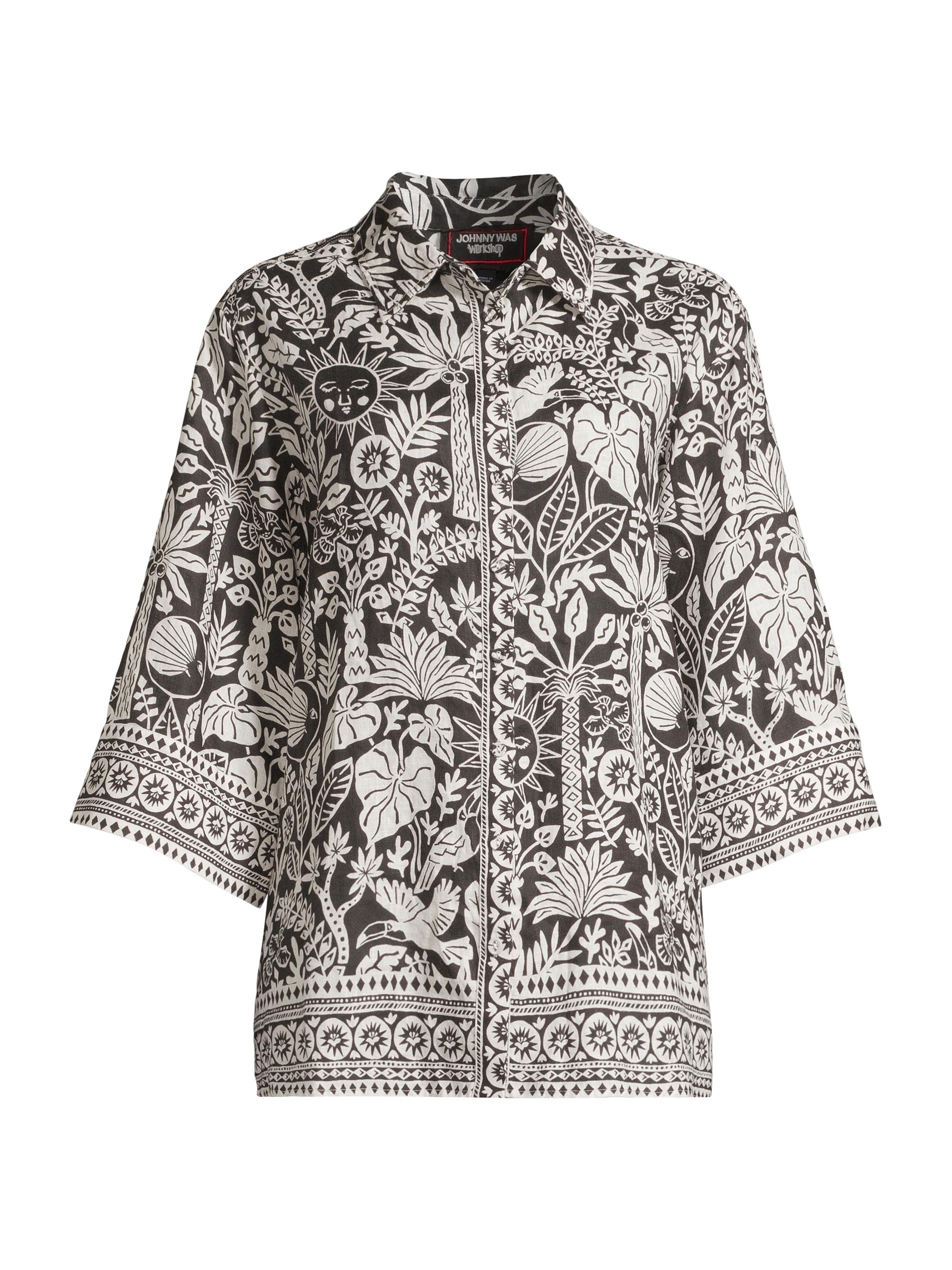 Johnny Was Women's Luciana Button-Front Shirt