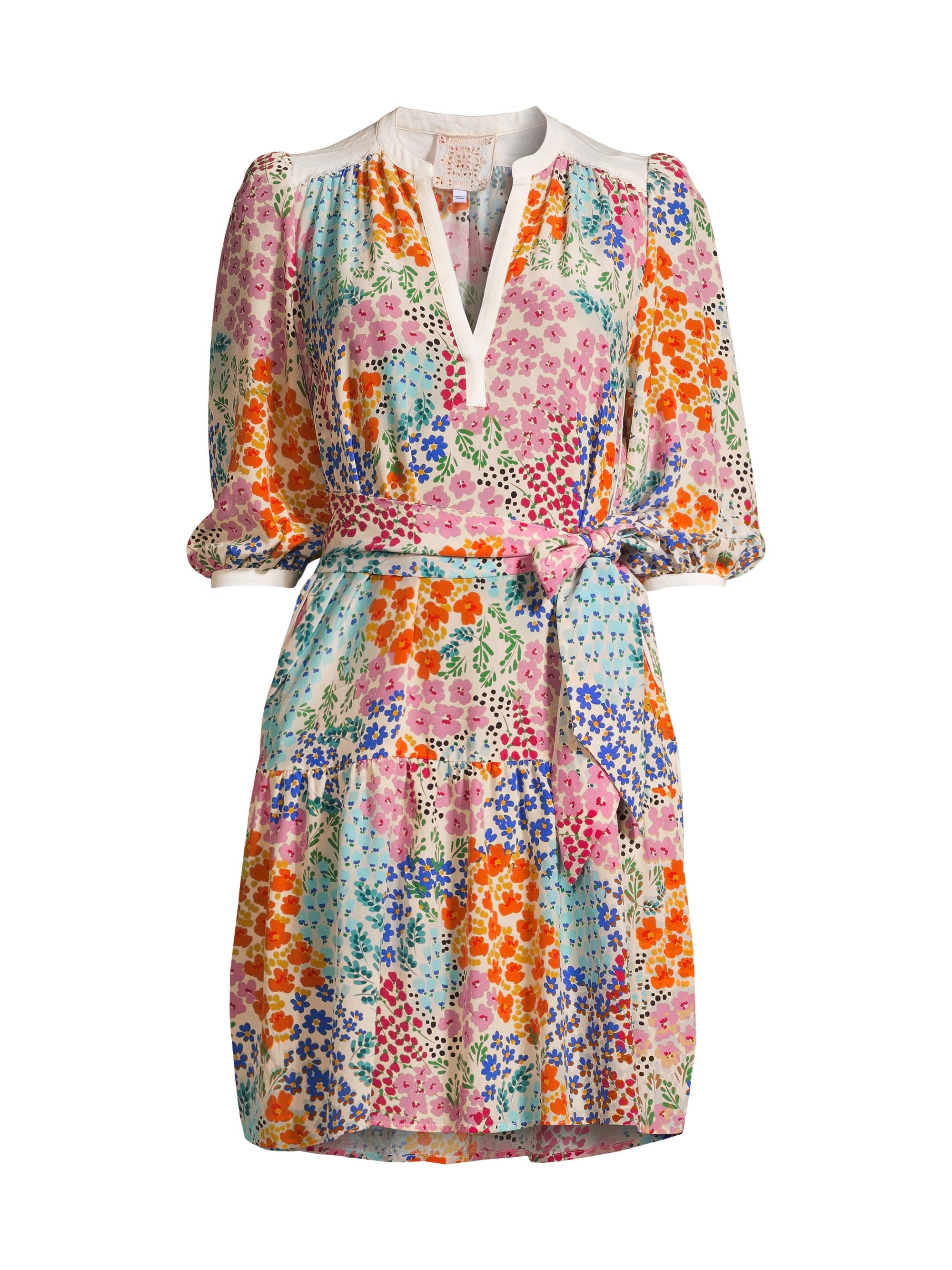 Johnny Was Women's Astrid Floral Silk Belted Minidress