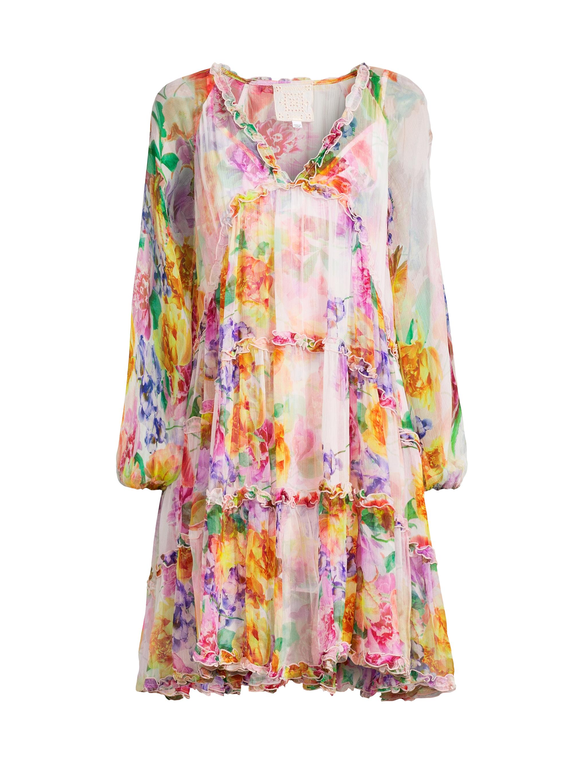 Johnny Was Women's Fionna Floral Silk Minidress