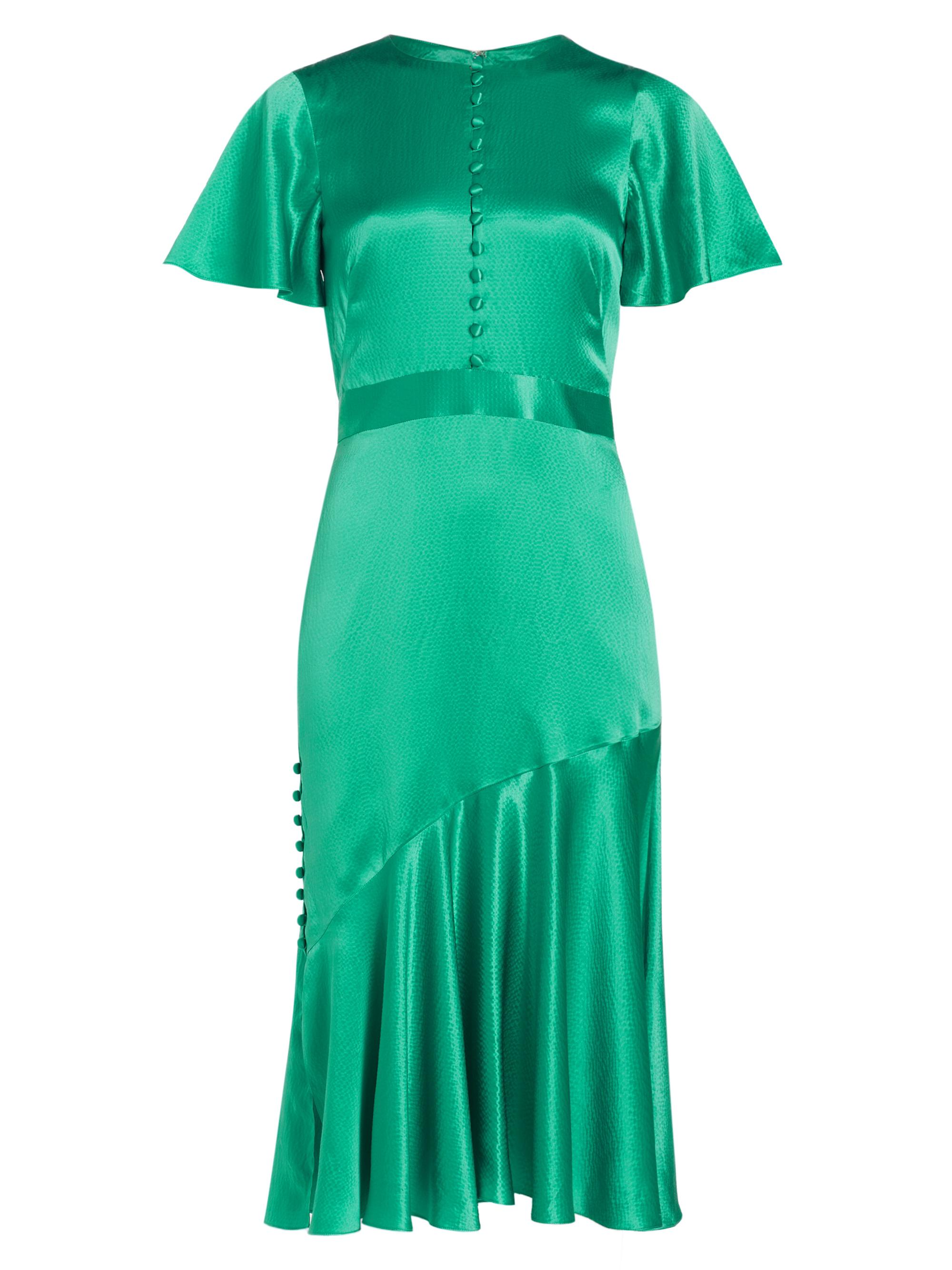 chinese dress ladies Embellished Chiffon Flutter Sleeve A-Line Gown by Juliet JTM14F M / Silver main image 0