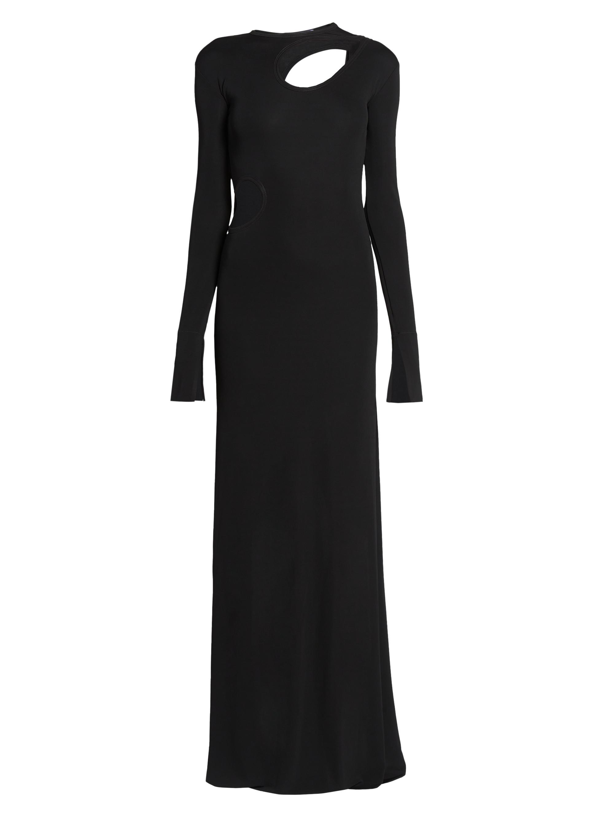 Victoria Beckham Women's Jersey Cut-Out Maxi Dress - Black