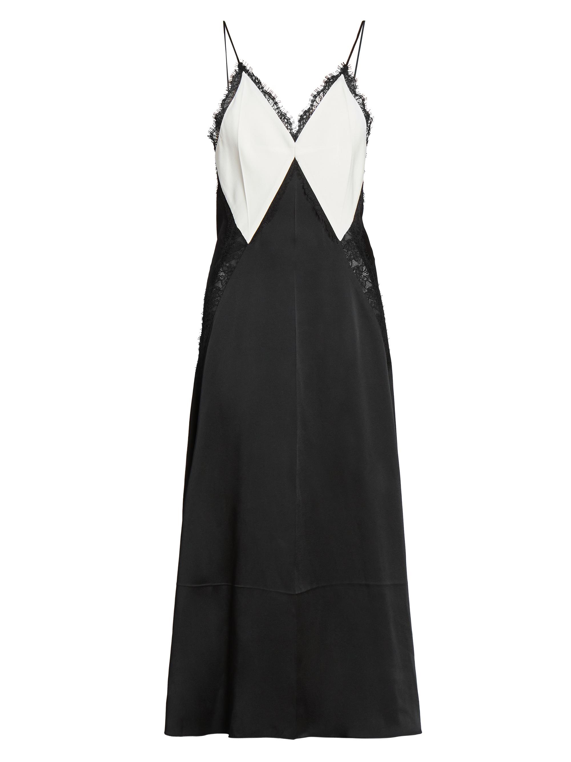 Victoria Beckham Women's Lace Insert V-Neck Cami Maxi Dress -