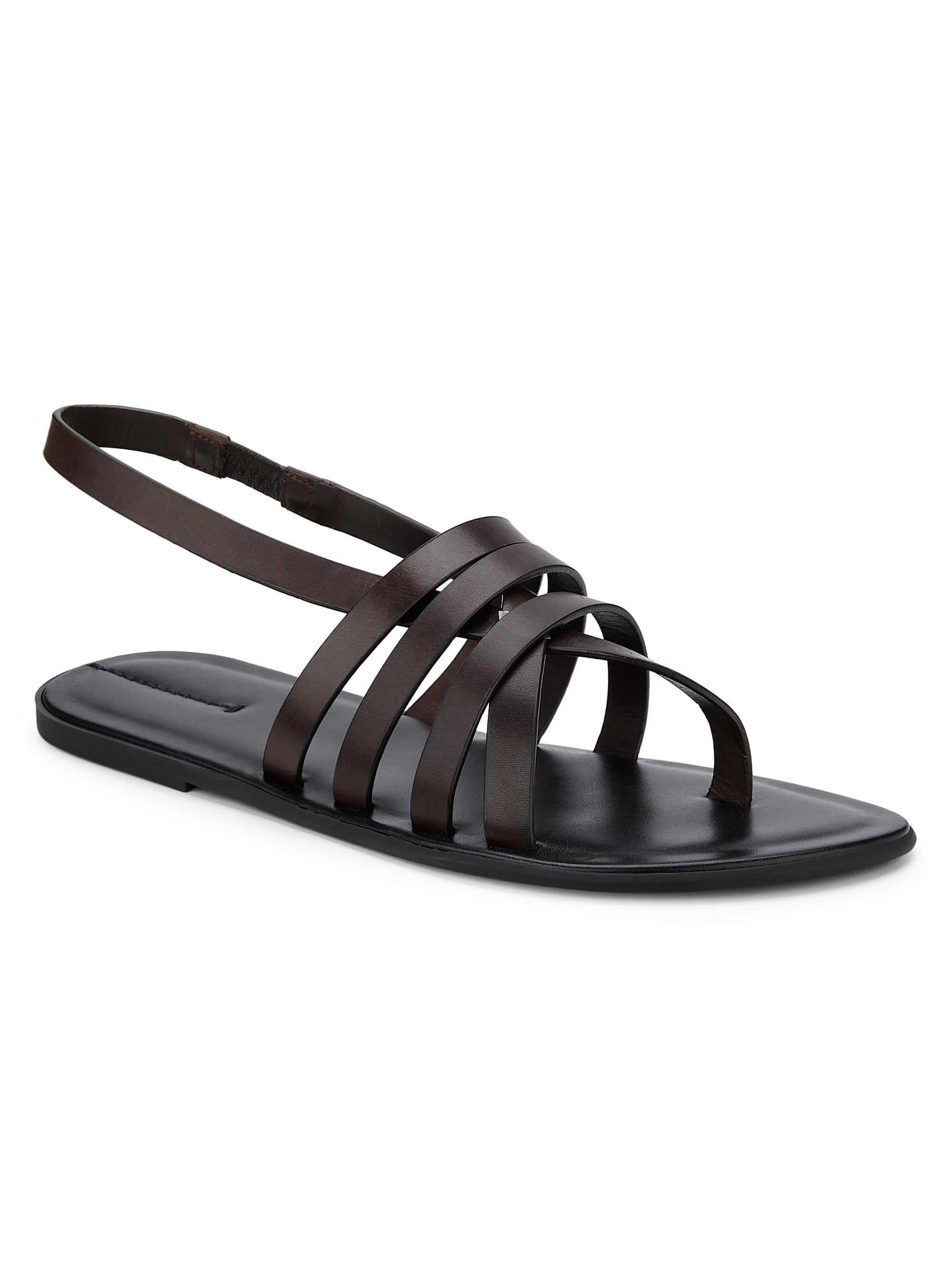 The Row Line Strappy Leather Sandals | Saks Fifth Avenue