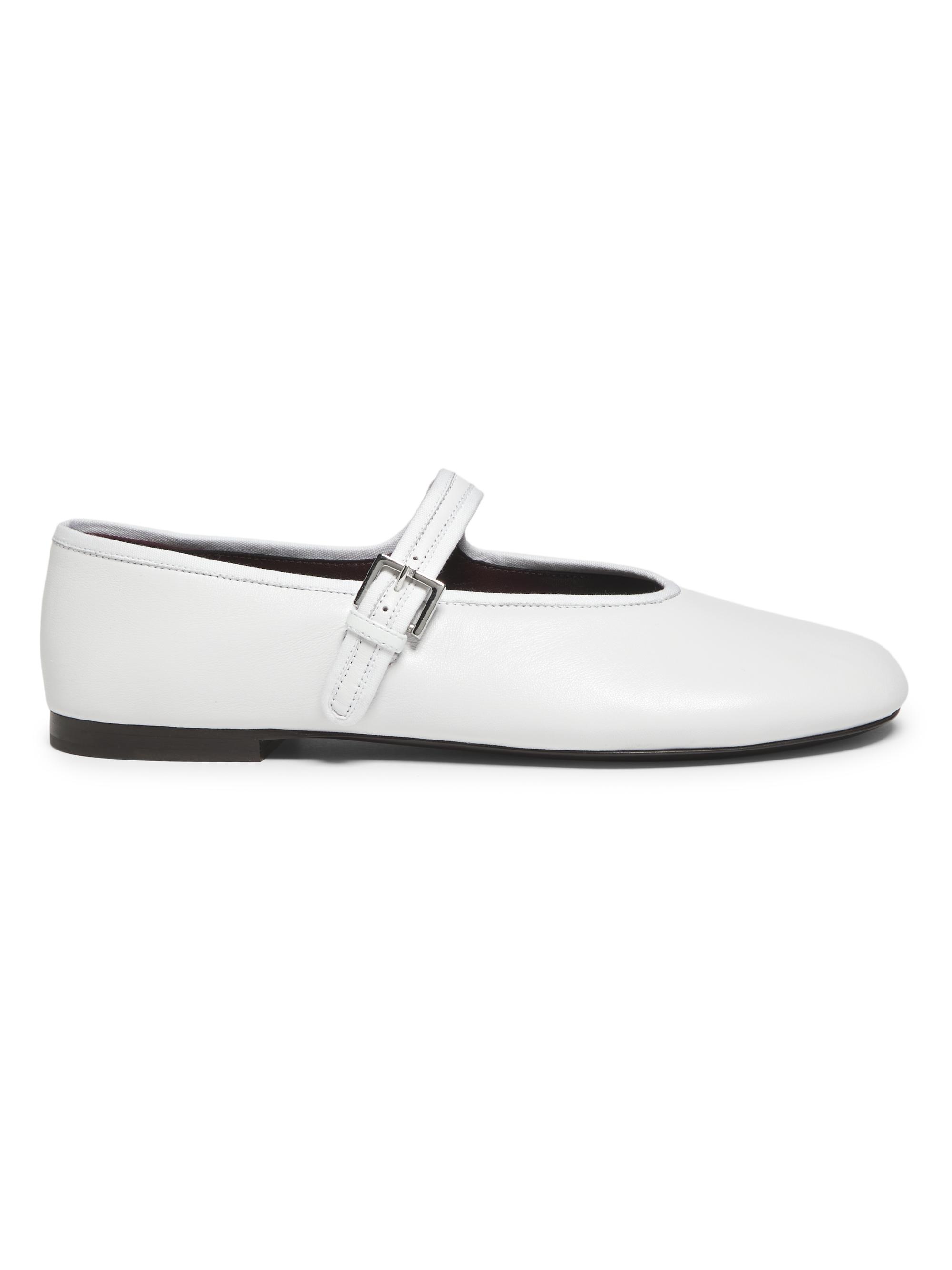 The Row Women's Boheme Leather Mary Janes - White