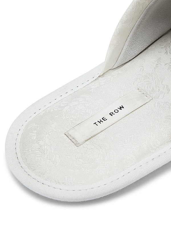 Shop The Row Frances Silk-Blend Slippers | Saks Fifth Avenue Shop The Row Frances Silk-Blend Slippers | Saks Fifth Avenue