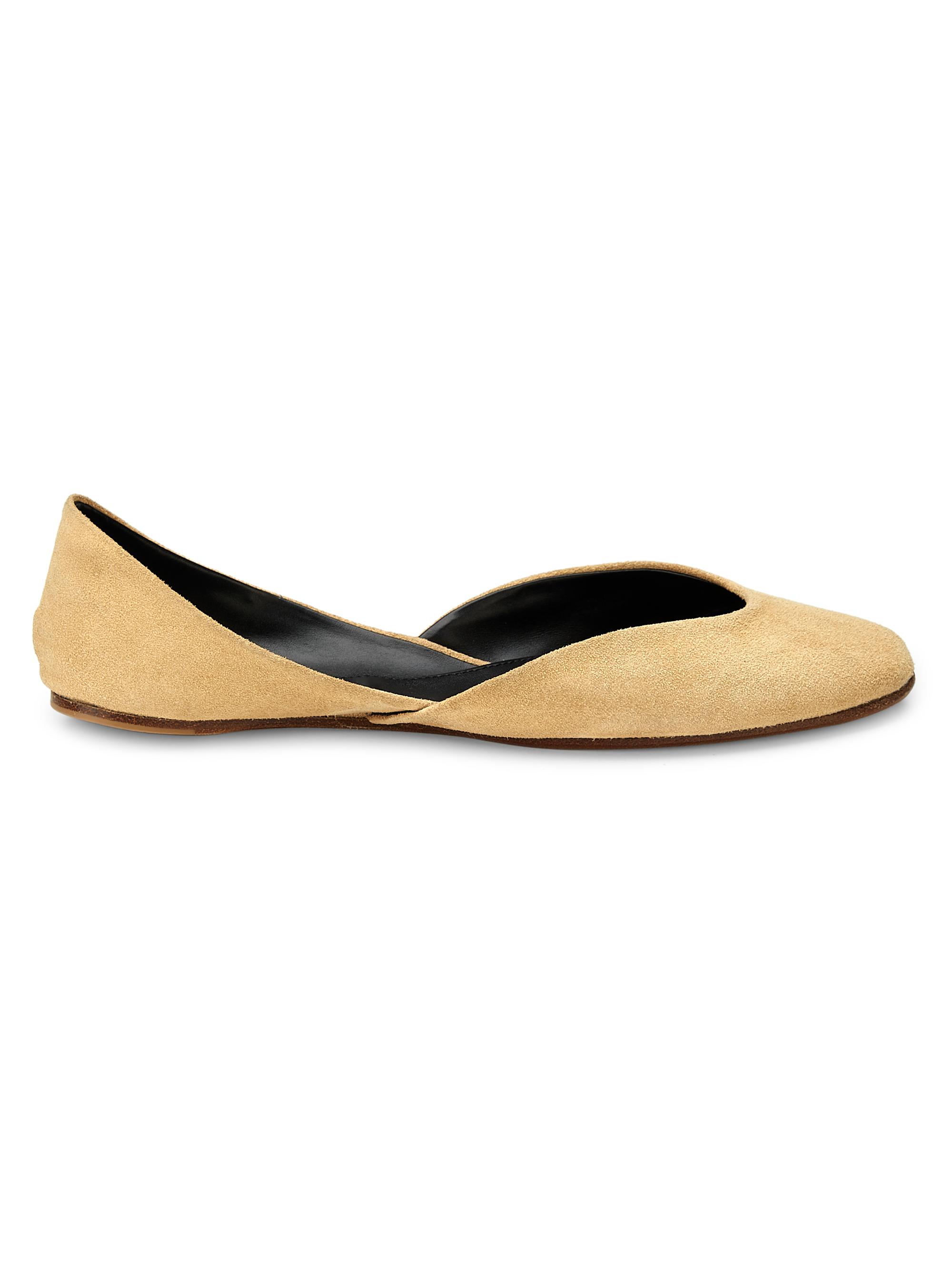 The Row Women's Gemma Suede Ballet Flats - Black