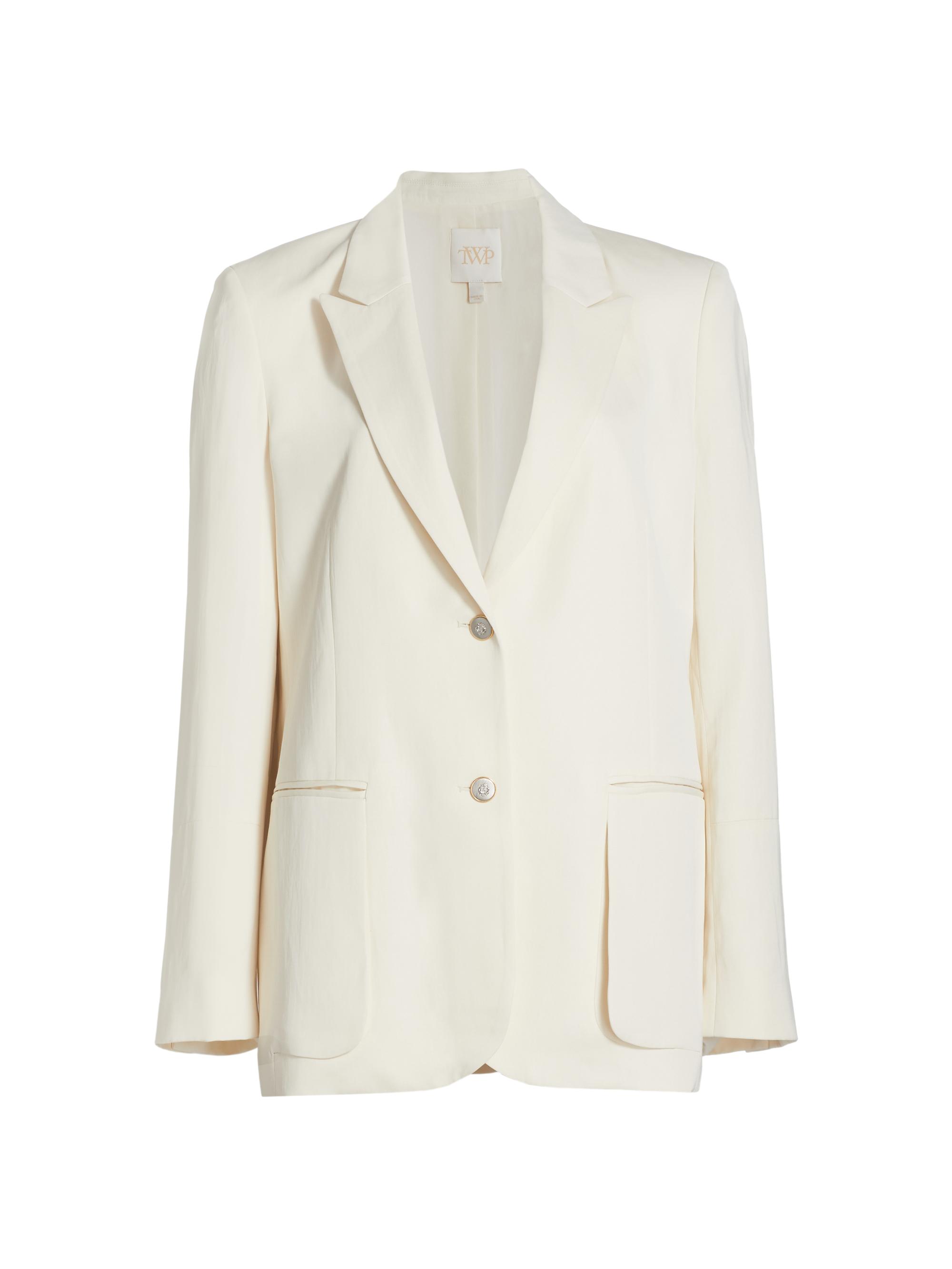 TWP Women's Sweet Pea Linen-Blend Blazer - Bone