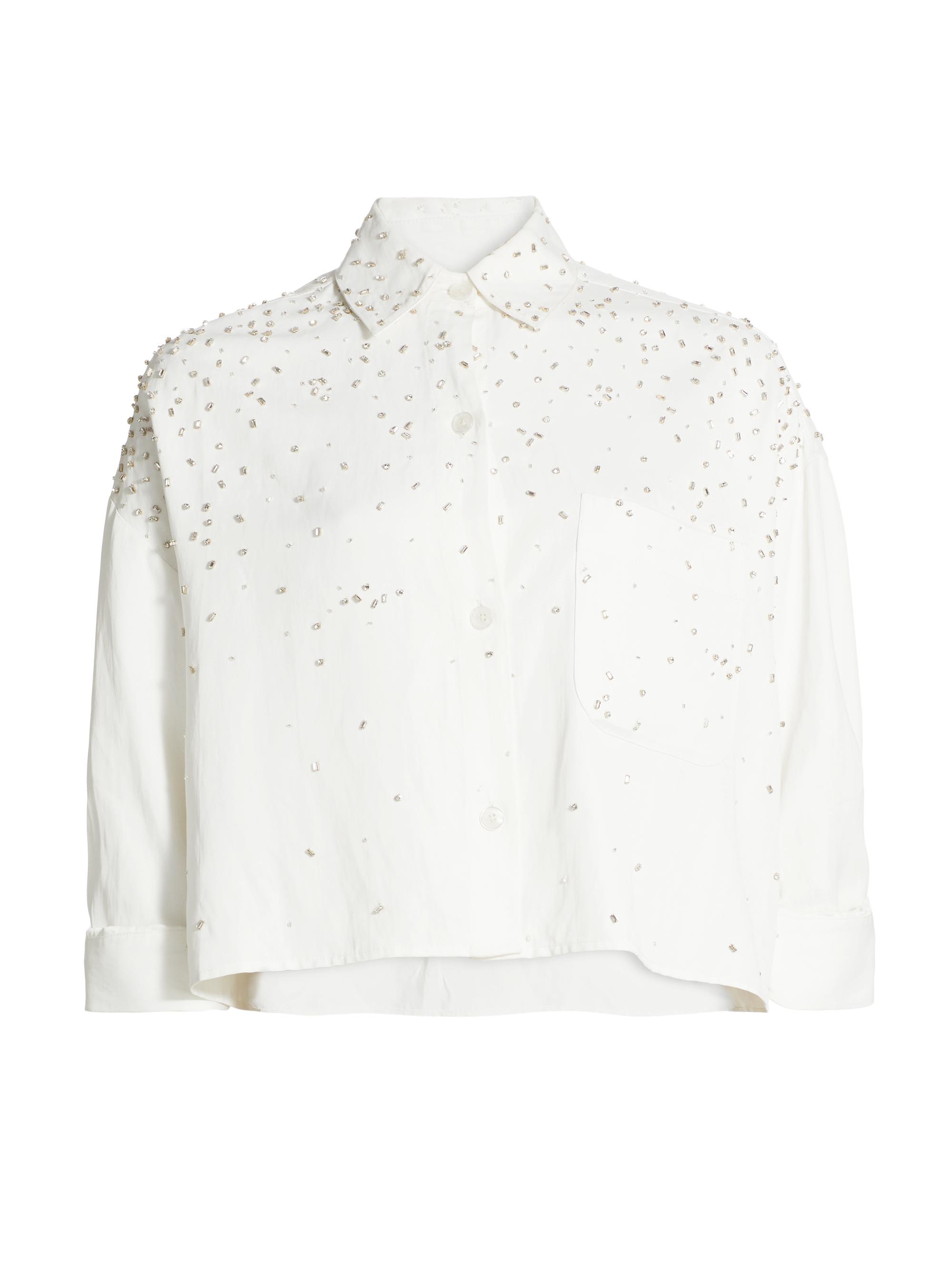 TWP Women's Soon To Be Ex Embellished Shirt - White