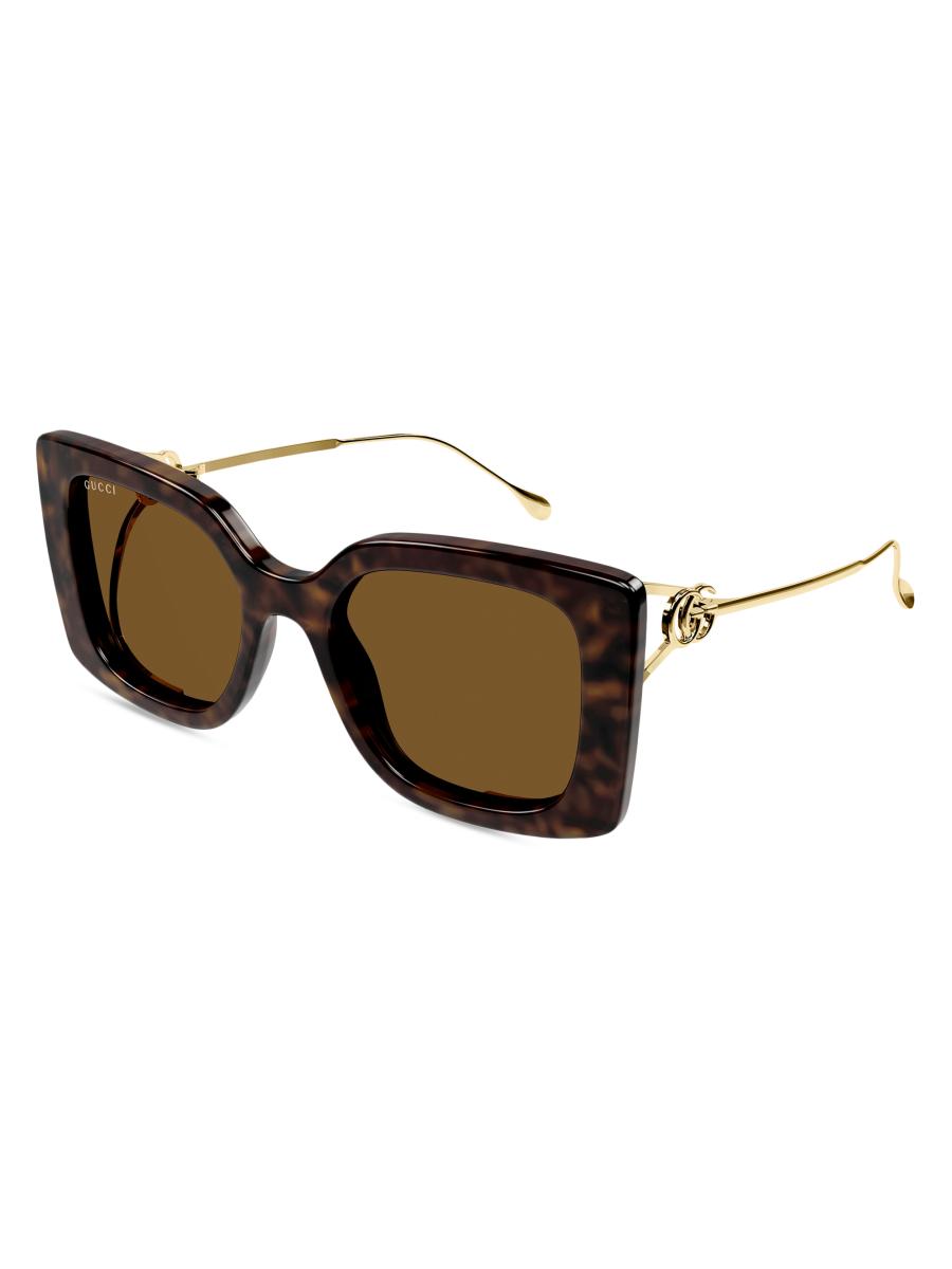 サングラス GUCCI SQUARE SUNGLASSES Square-framed sunglasses in black acetate | GUCCI® US