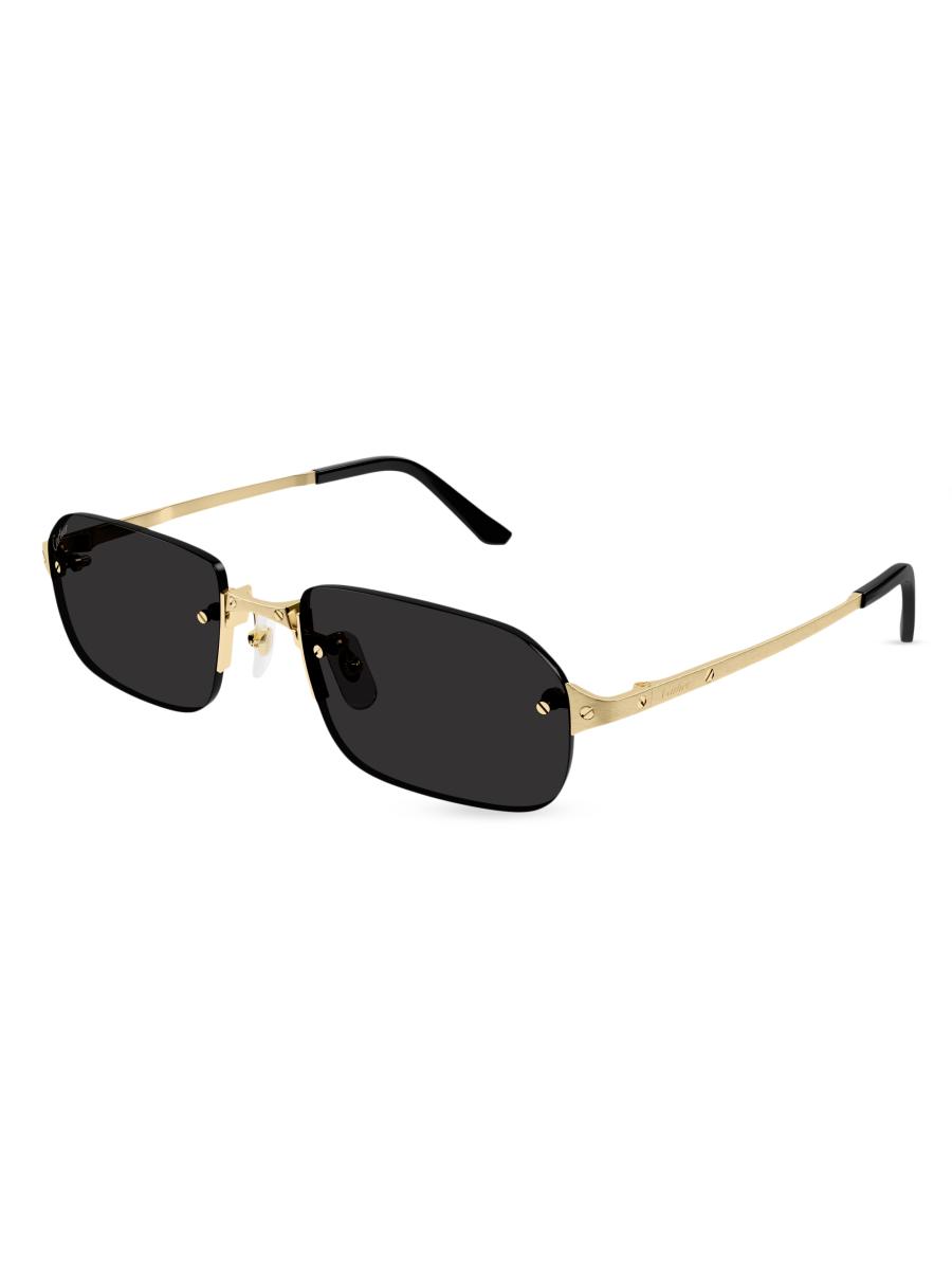 Cartier Santos Classic 56MM Rectangular Sunglasses | Saks Fifth Avenue
