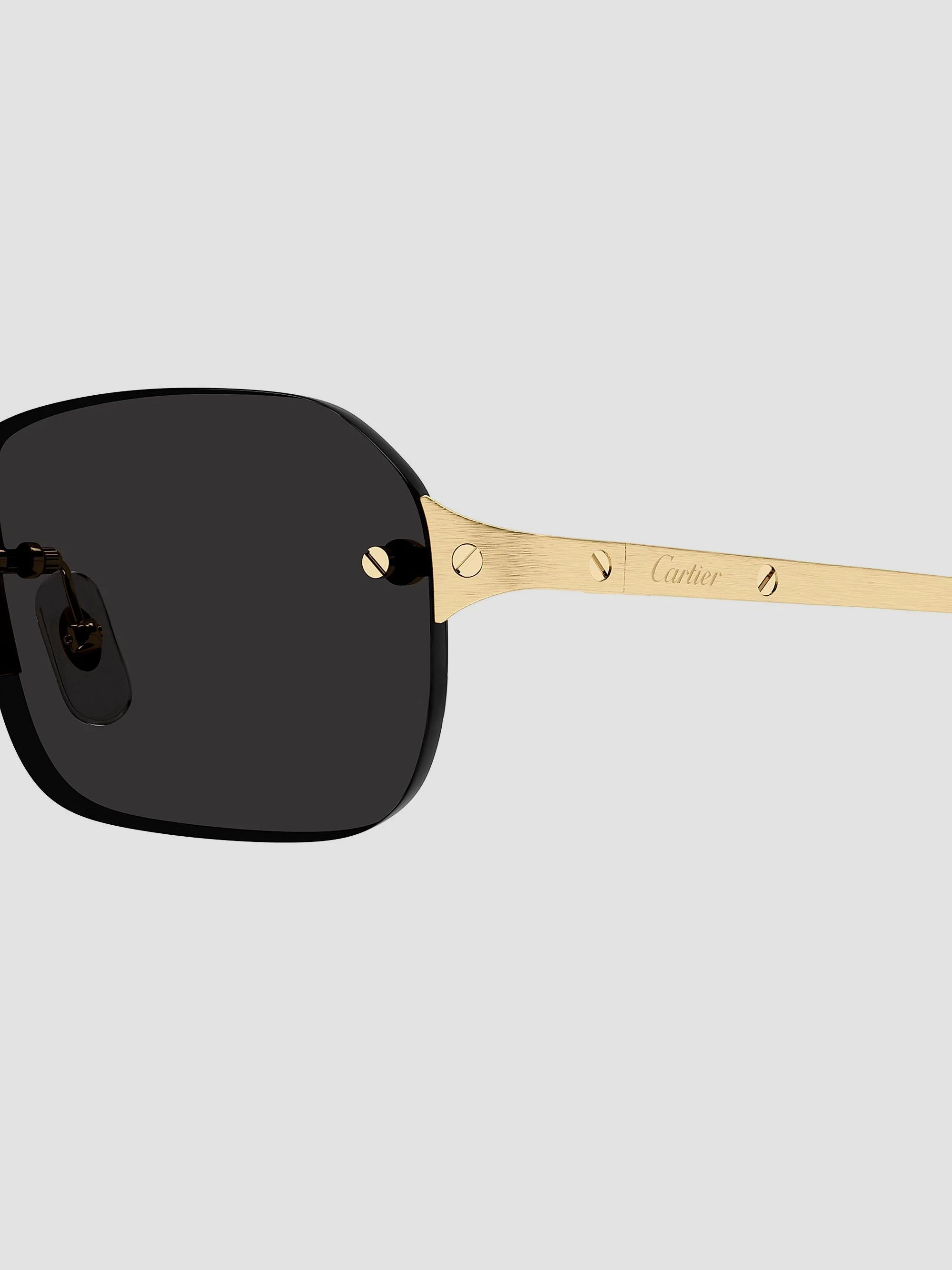 Cartier Santos Classic 56MM Rectangular Sunglasses | Saks Fifth Avenue
