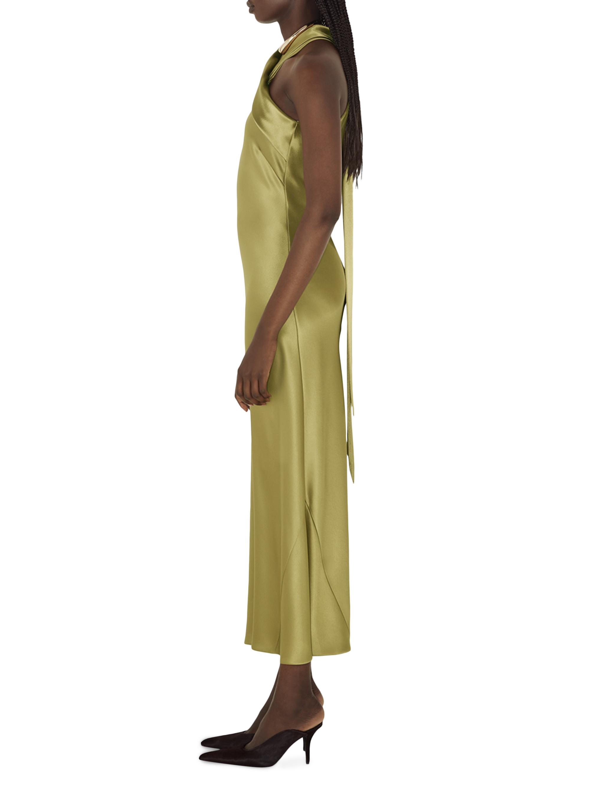 galvan pandora asymmetrical bias cut dress Galvan London