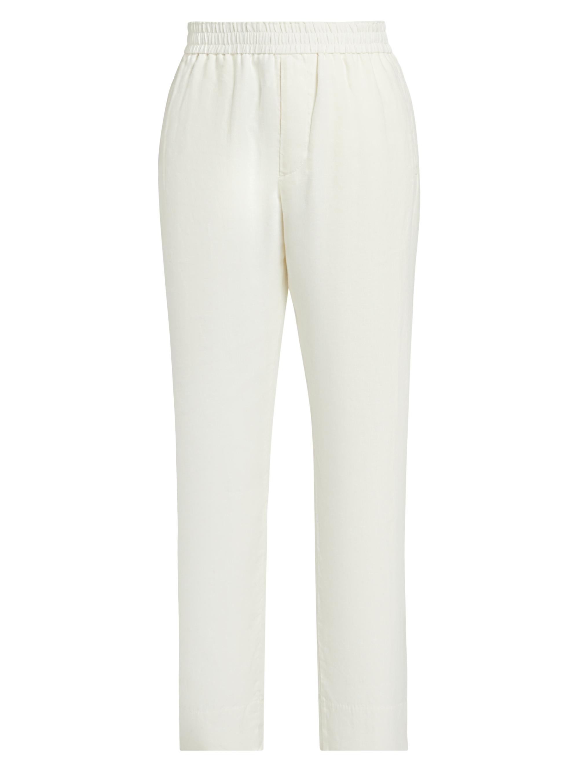 John Elliott Men's Linen Elasticized Trousers - White