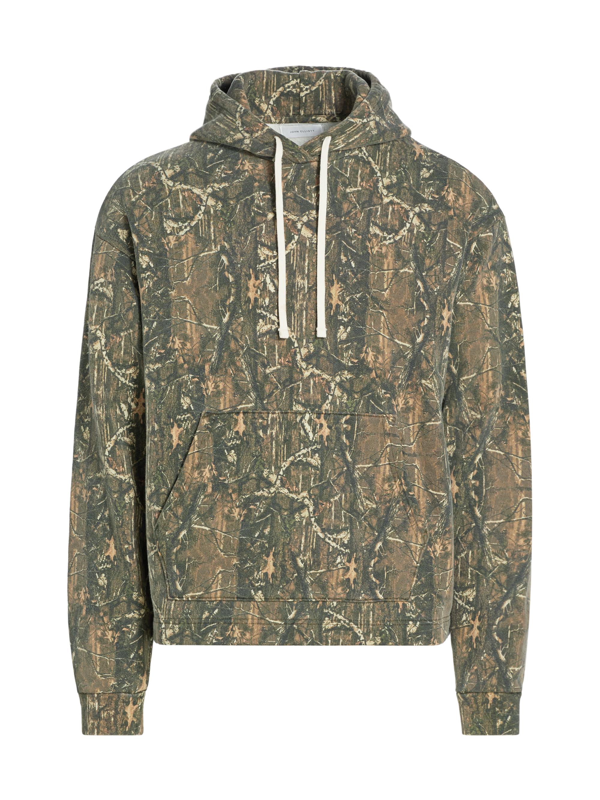 John Elliott Men's Skeptic Cotton Hoodie - Tree Camo