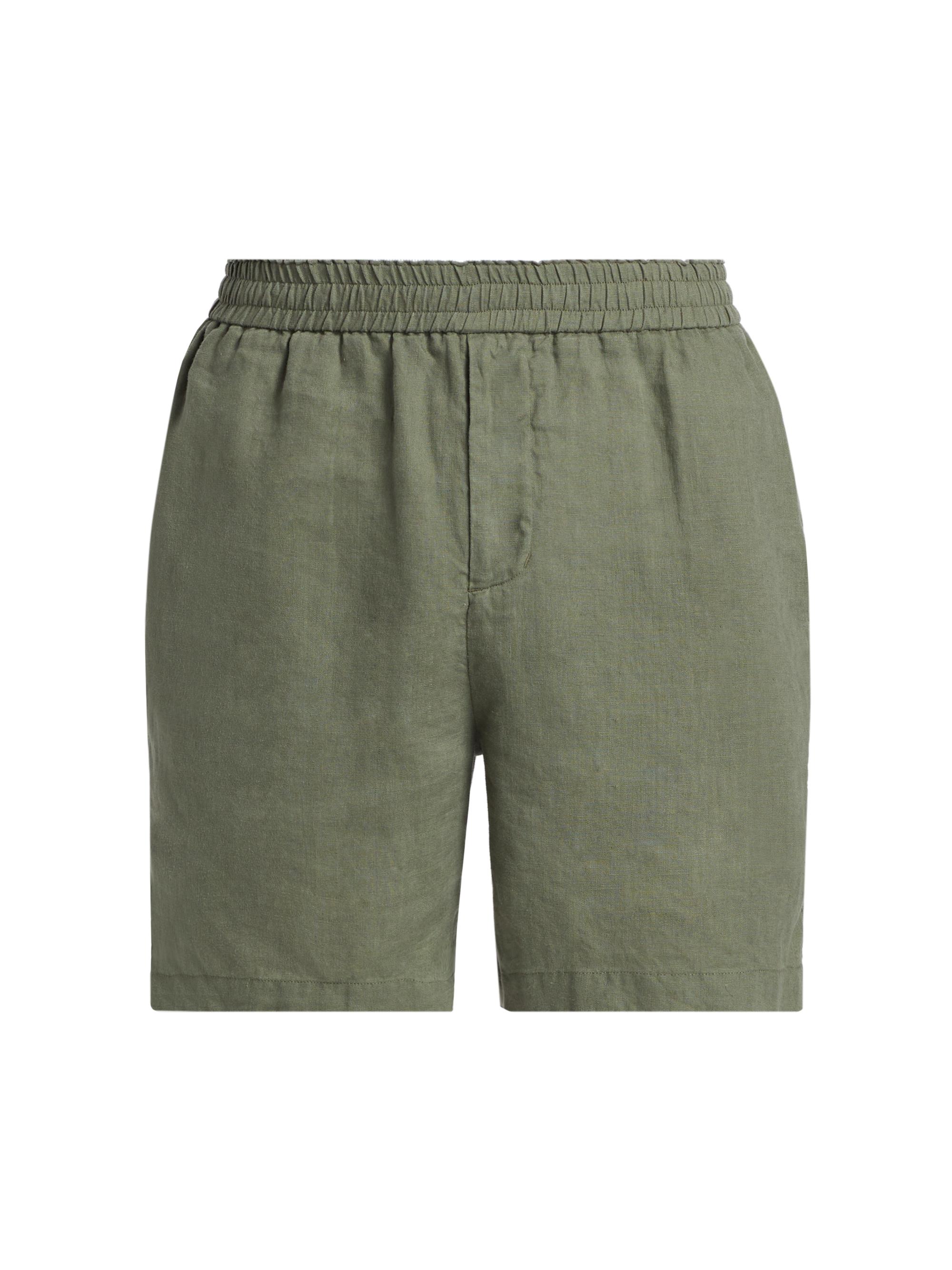 John Elliott Men's Linen Easy Pull-On Shorts - Sage