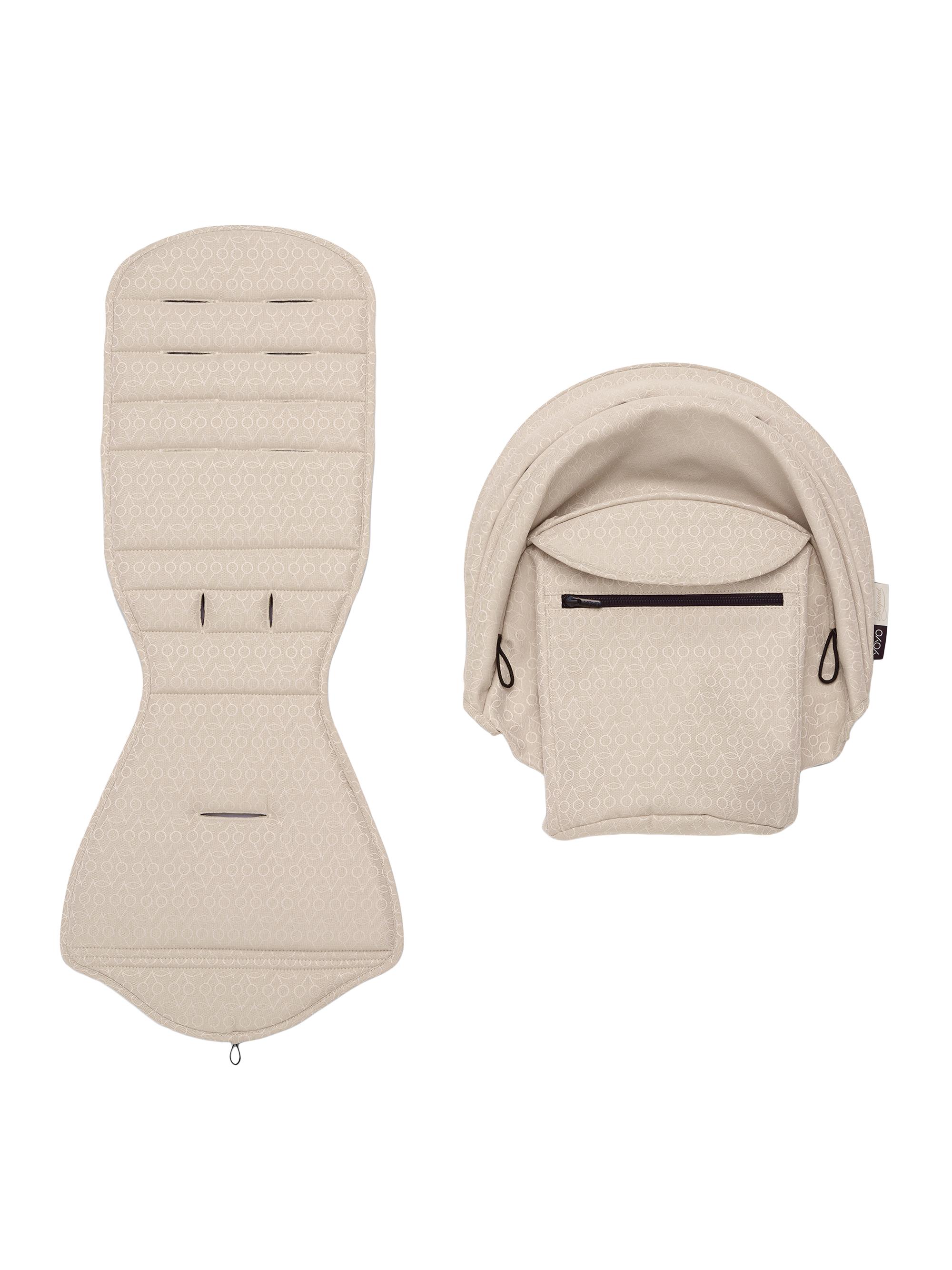 Stokke YOYO Stroller Canopy & Seat Pad - Beige