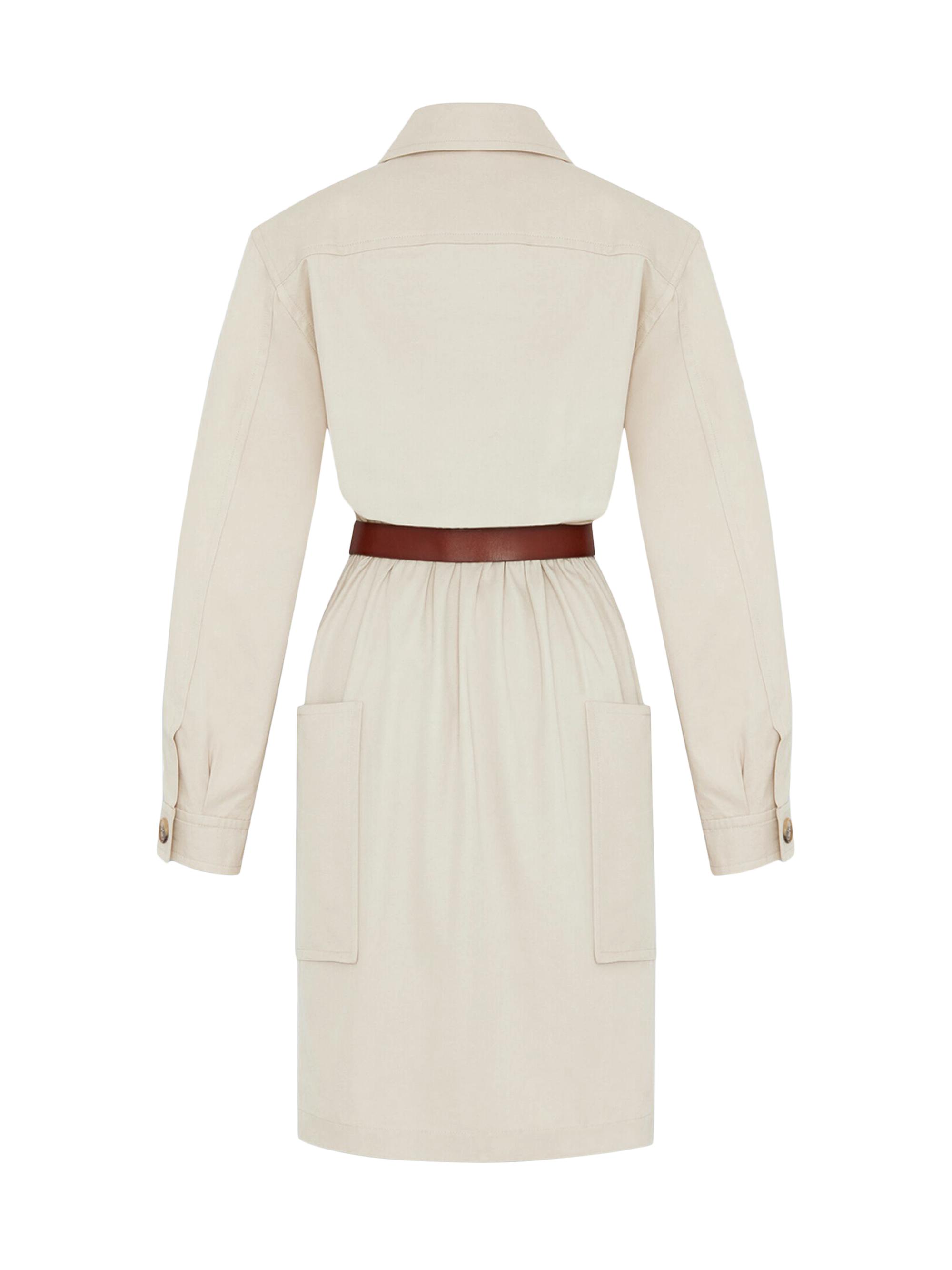 Saint Laurent Saharienne Dress in Cotton Twill | Saks Fifth Avenue