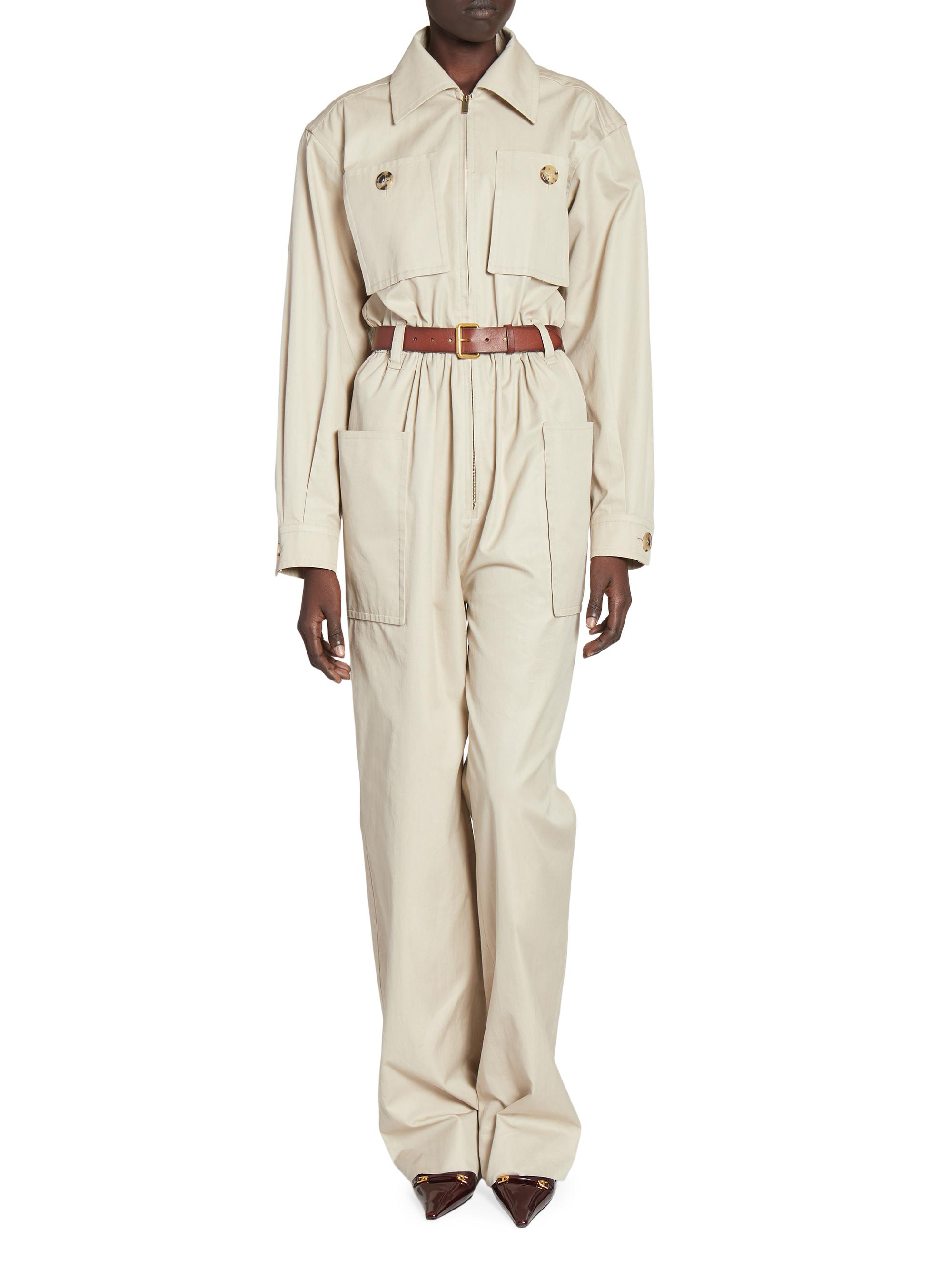 サロペット・オーバーオール・オールインワン louren summer tweed jumpsuits s/beige Women's Orange Tweed Fray Trim Jumpsuit | ME+EM