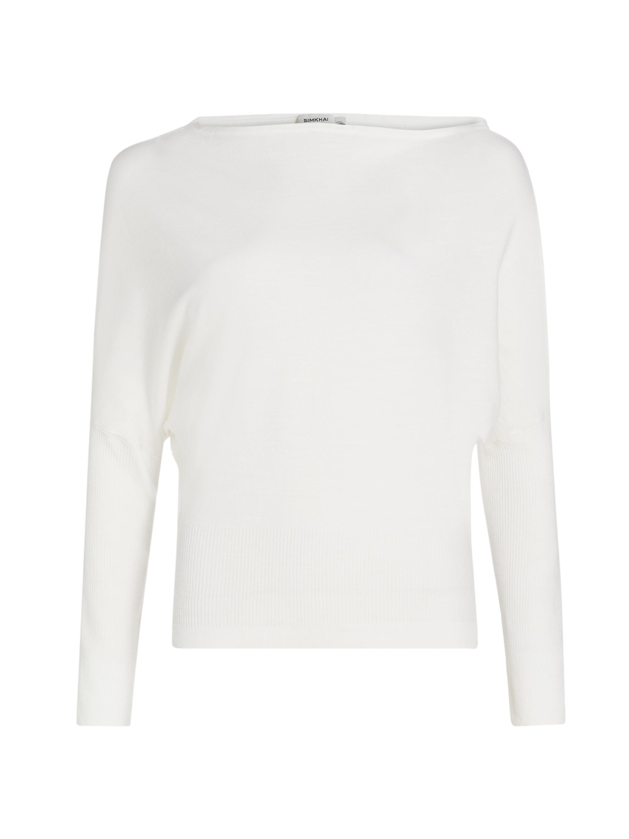 SIMKHAI Women's Lavina Wool-Blend Off-the-Shoulder Sweater -