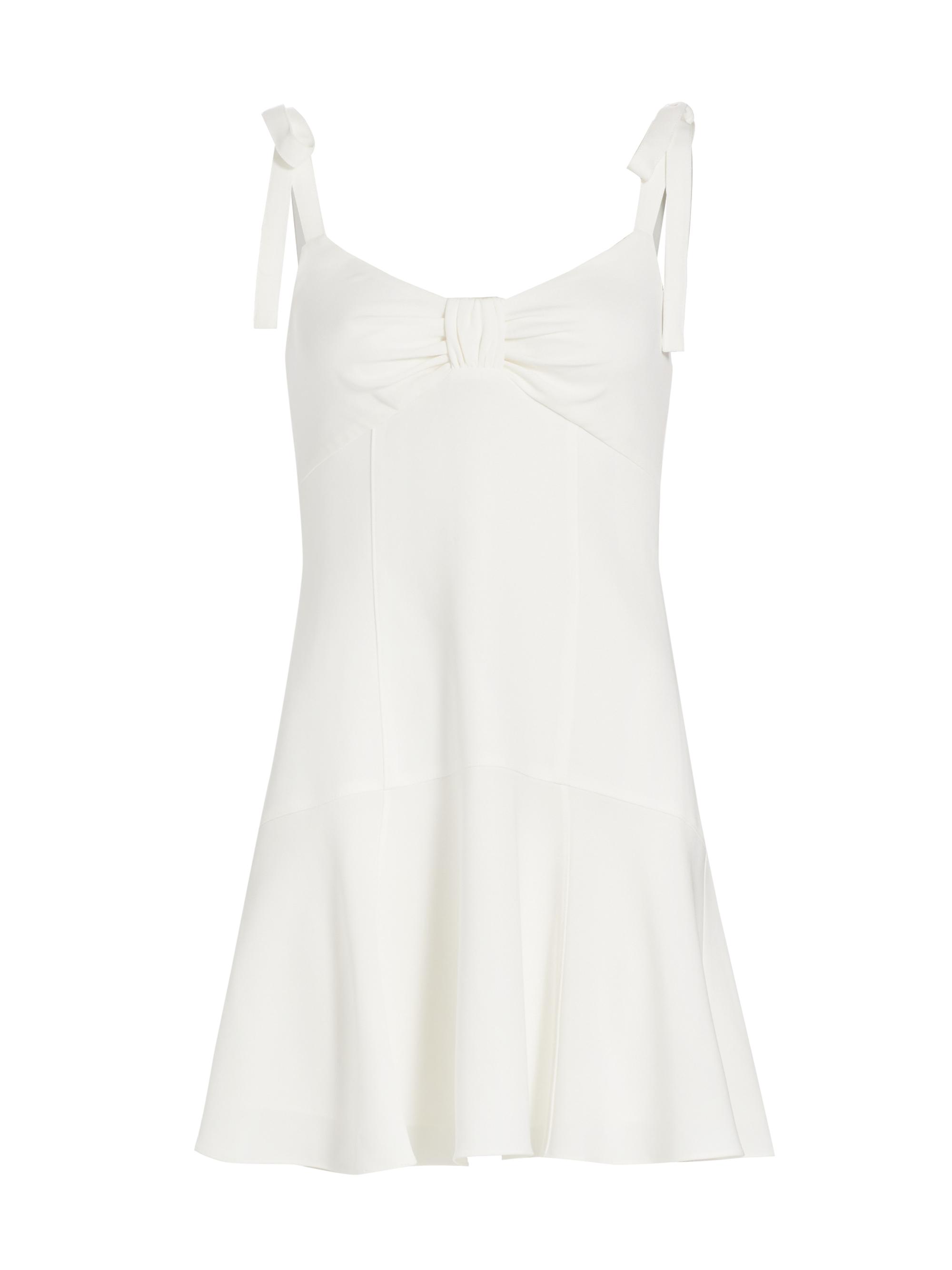 CINQ A SEPT Women's Tally Crepe Bow Minidress -
