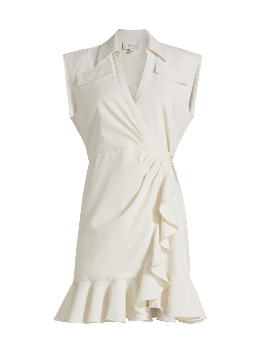 Cinq à Sept Zenni Mini Wrap Dress | Saks Fifth Avenue