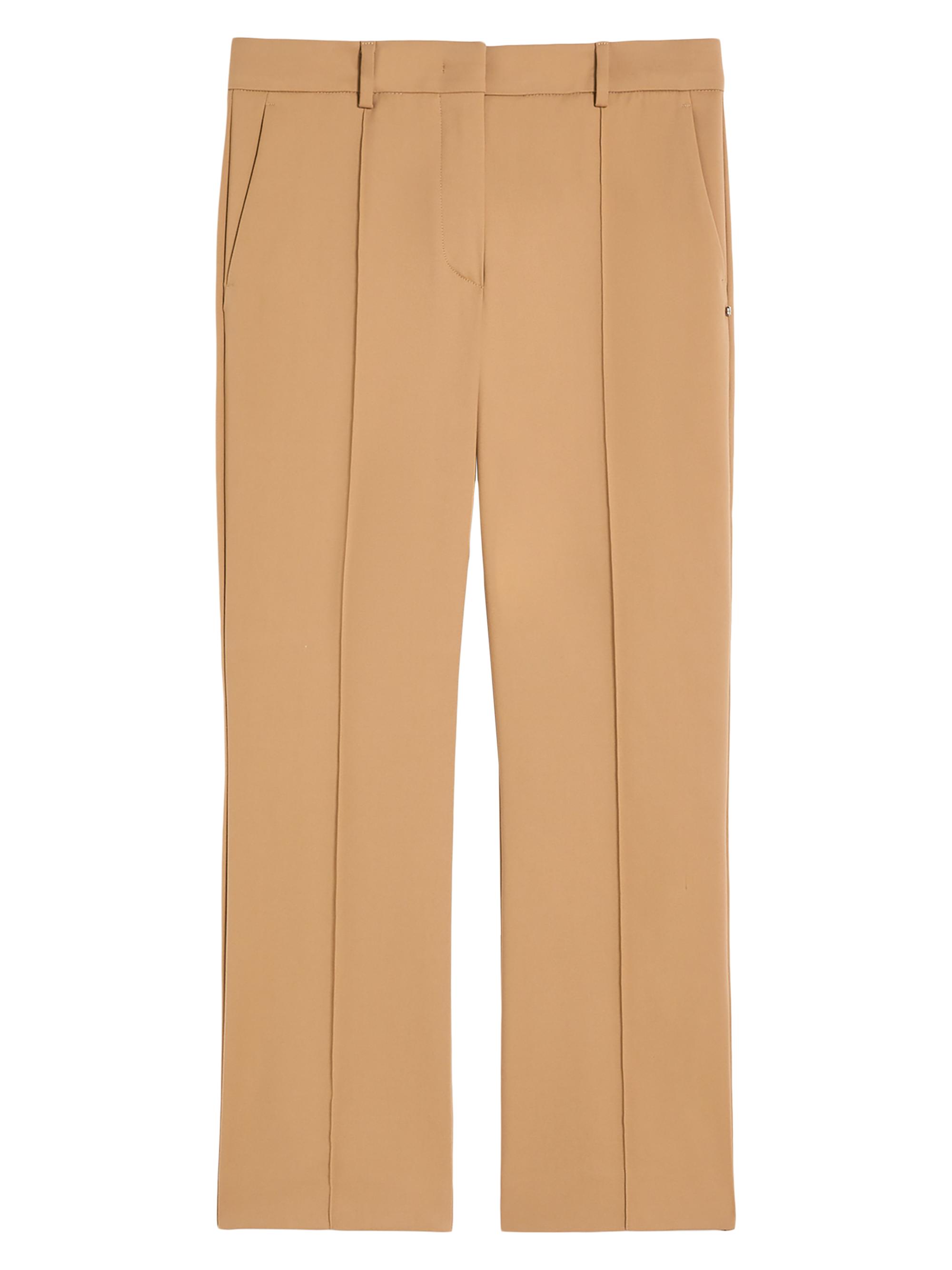 Sportmax Women's Cotton-Blend Tailored Crop Trousers - Camel