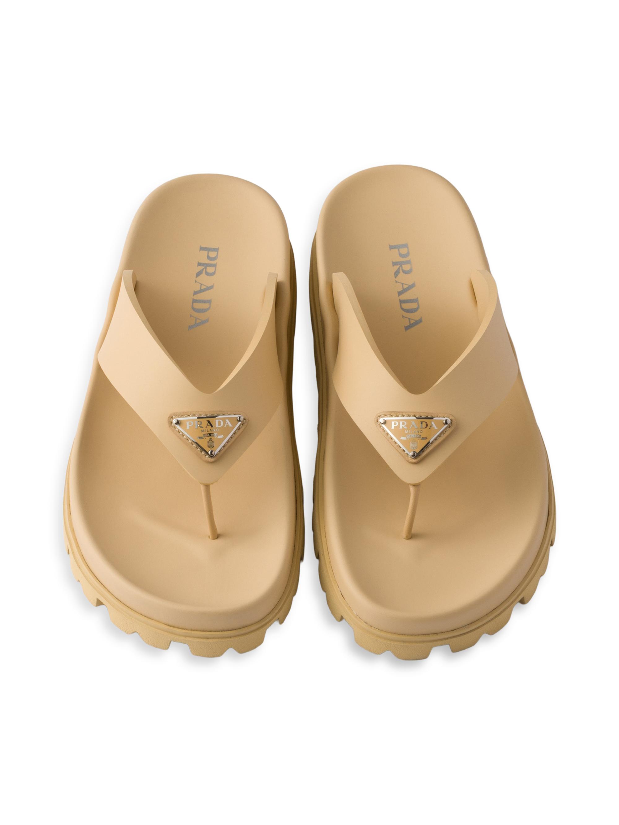 Prada Rubber Thong Sandals | Saks Fifth Avenue