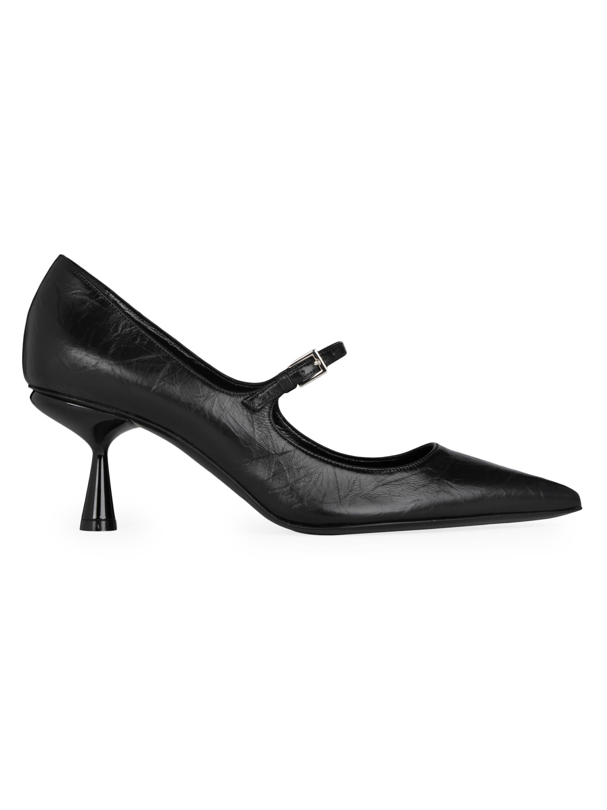 Pierre Hardy Women's Scuba 60MM Leather Pumps - Crinkled Calf Black