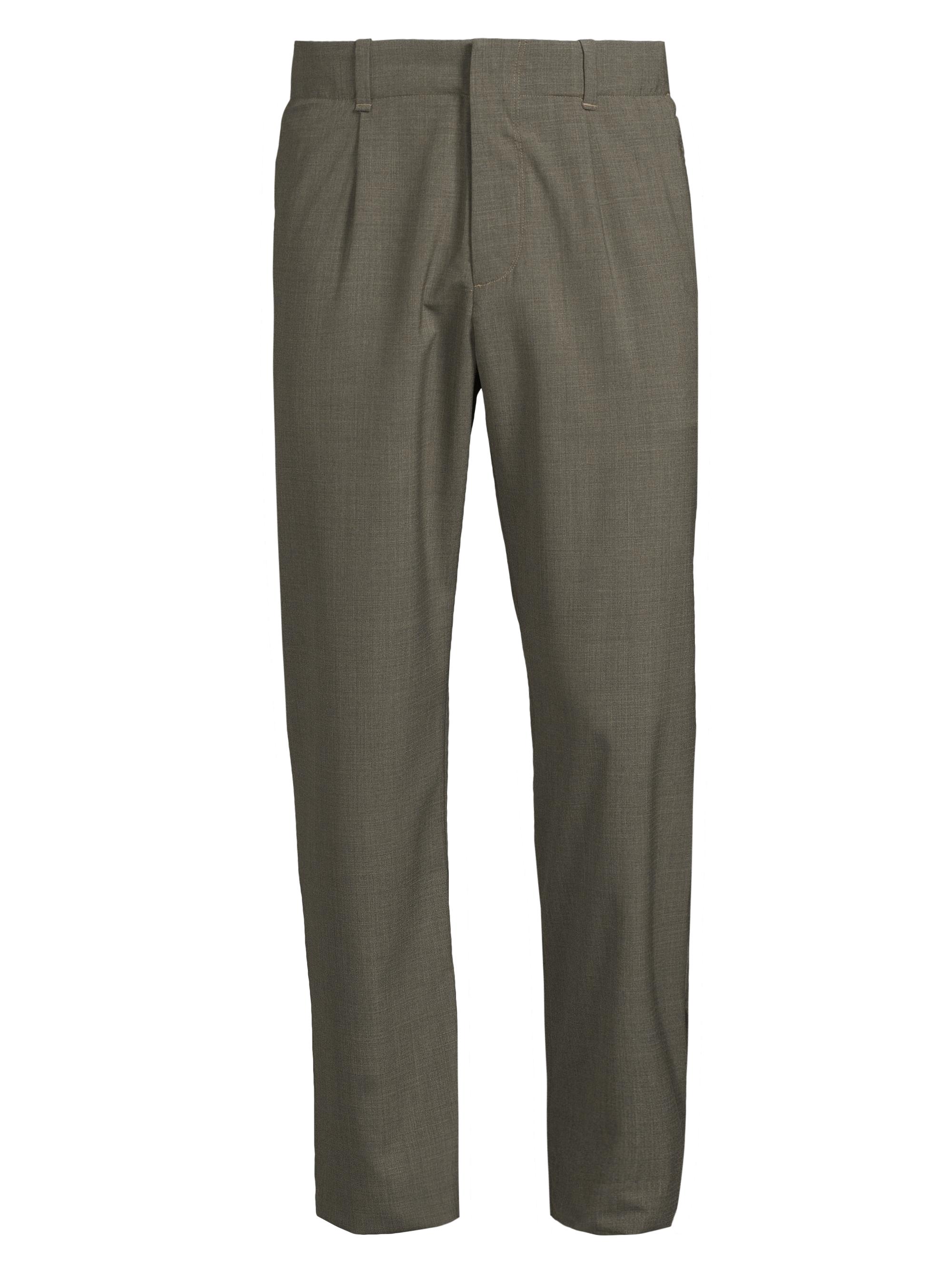 rag & bone Men's Wool-Blend Flat-Front Trousers - Dusty Green