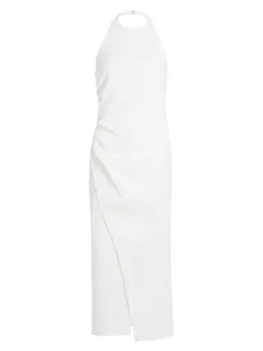 Sylvie Linen-Blend Wrap Midi-Dress