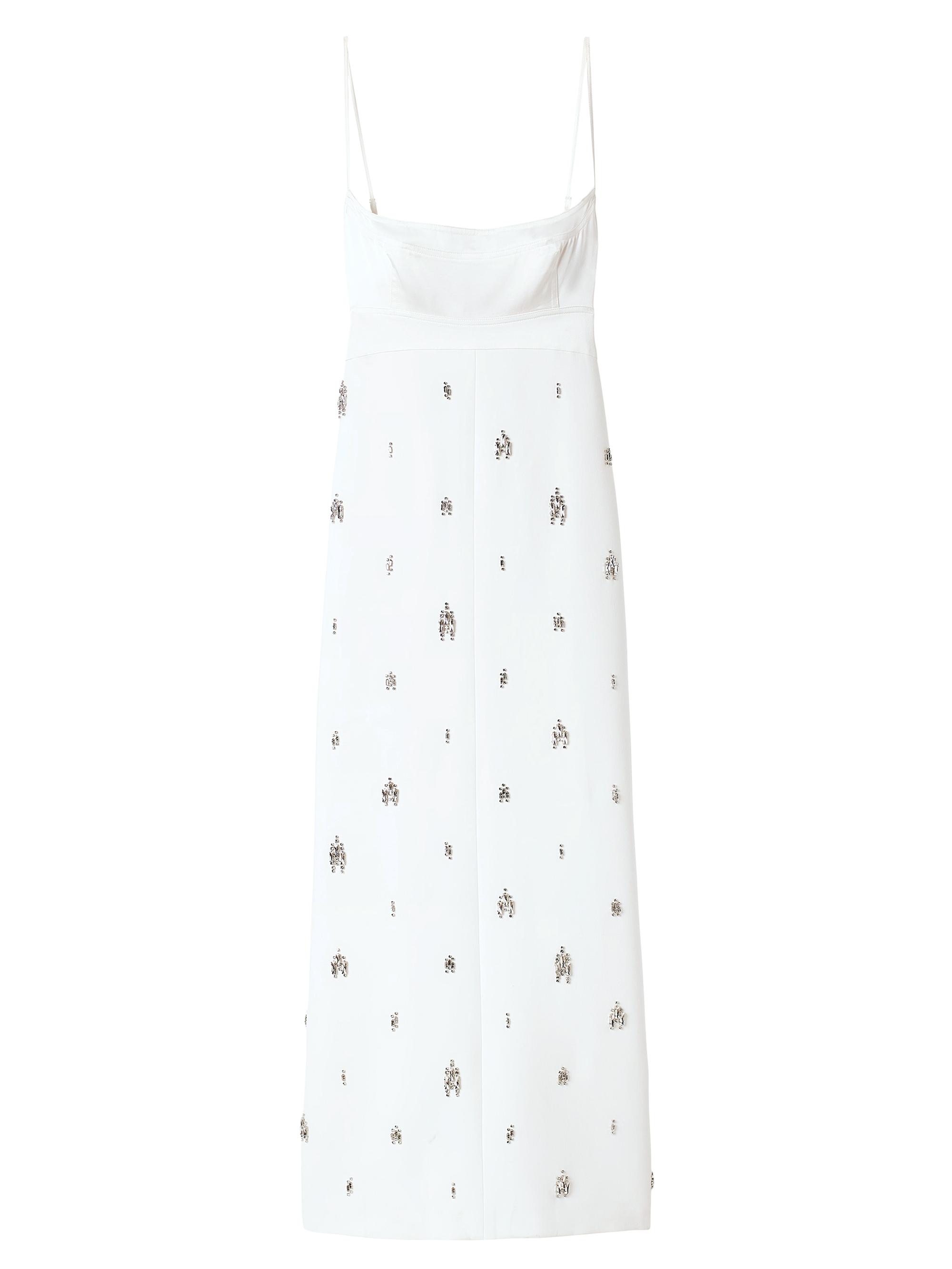 A.L.C. Women's Alana Crystal-Embellished Midi-Dress - White