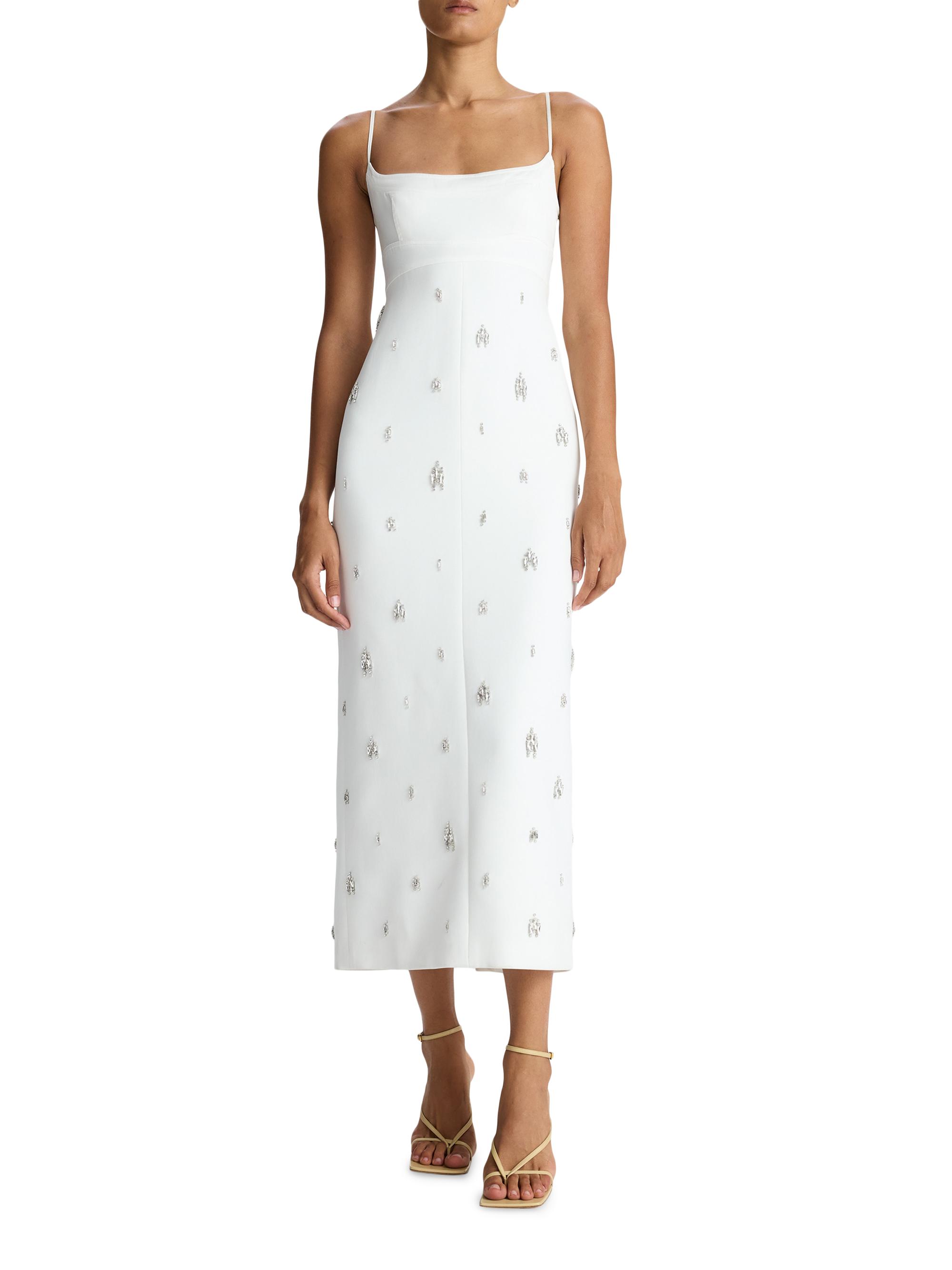 A.L.C. Alana Crystal-Embellished Midi-Dress | Saks Fifth Avenue